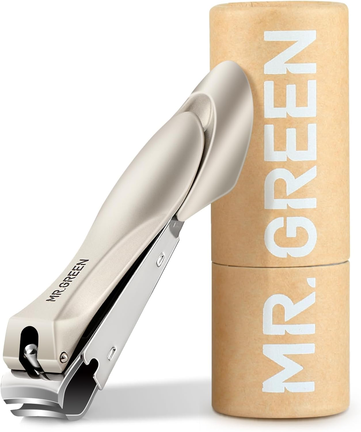 MR.GREEN Nail Clippers Stainless Steel anti Splash Fingernail Cutter Manicure Tools Bionics Design Pedicure Scissor Nail Trimmer (Nail Clipper (Large))