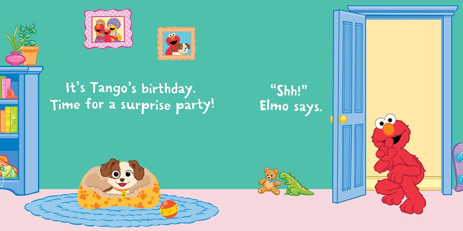 Indestructibles: Sesame Street: Elmo Says Surprise!: Chew Proof Rip Proof Nontoxic 100% Washable (Book for Babies, Newborn Books, Safe to Chew) image number 5