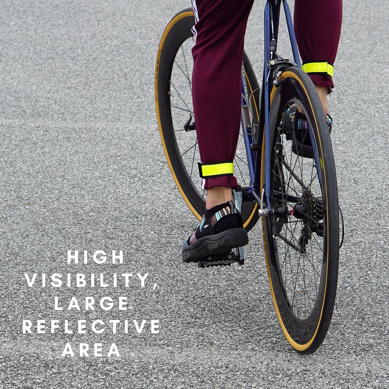 Vincita Reflective Bands - Highly Visible Safety Reflective Bands for Cycling, Walking, Running, and Hiking - Suitable with Molle Webbing on Backpack (Pair of 2) image number 5