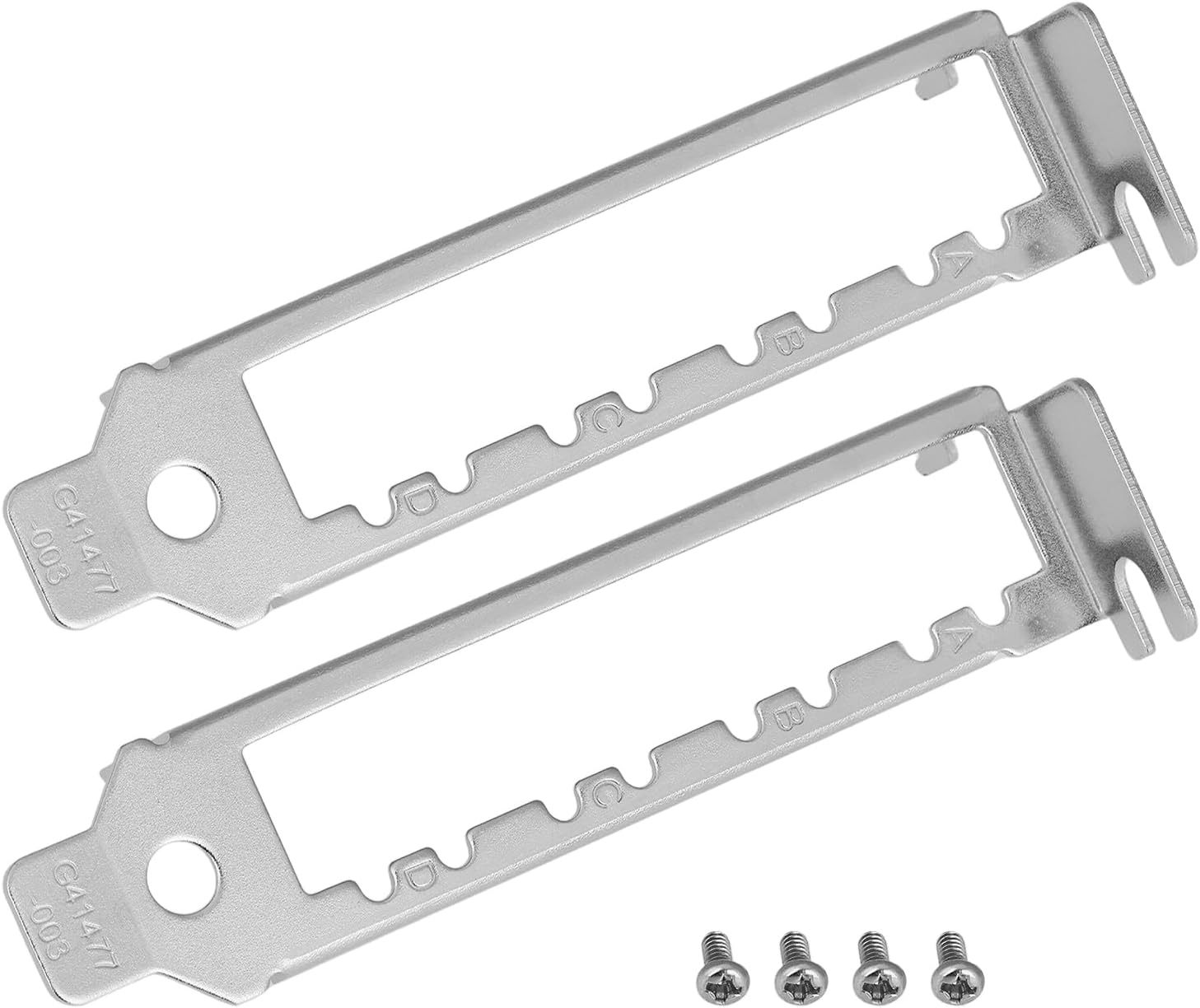 LT Easiyl 2Pcs Network Card Low Profile Bracket with 4 Screw Compatible with Intel X710-DA4 I350-F4 image number 1