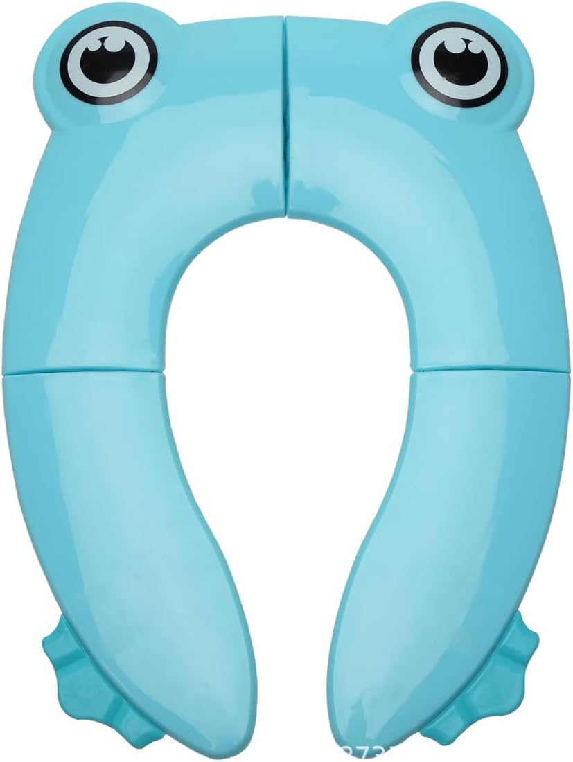 AIMALL Foldable Portable Baby Toilet Seat with Owl Design, Anti-Slip Pads, Compact Travel-Friendly, Durable PP Material for Children&rsquo;S Toilet Training, 13.77In X 10.23In