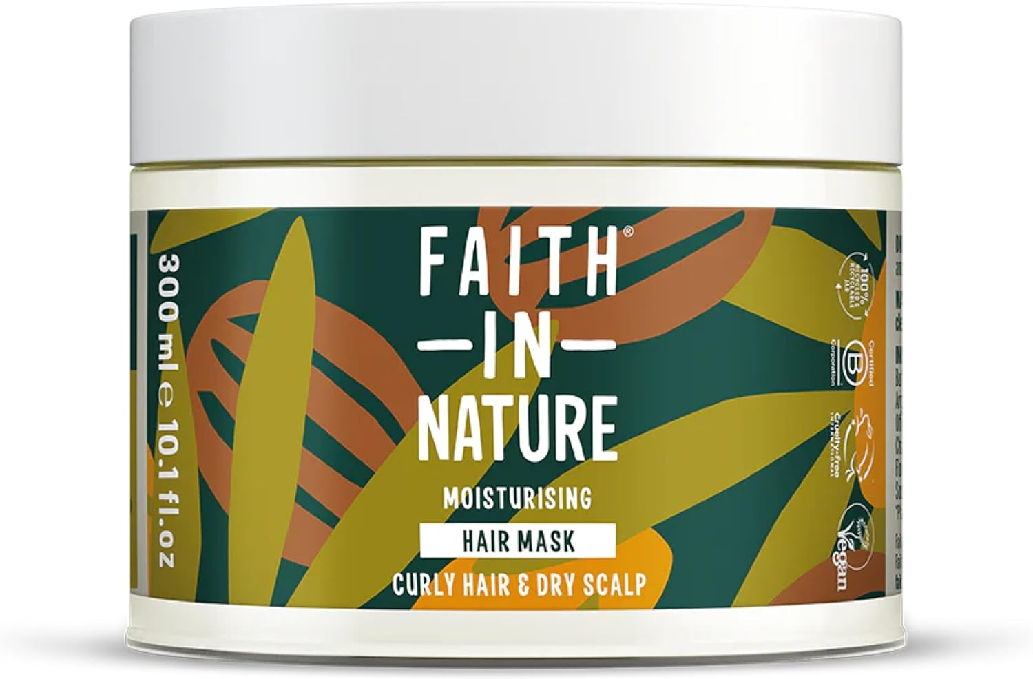 Faith in Nature Natural Shea & Argan Hair Mask, Nourishing, Vegan & Cruelty Free, No SLS or Parabens, for Dry to Very Dry Hair, 300 Ml