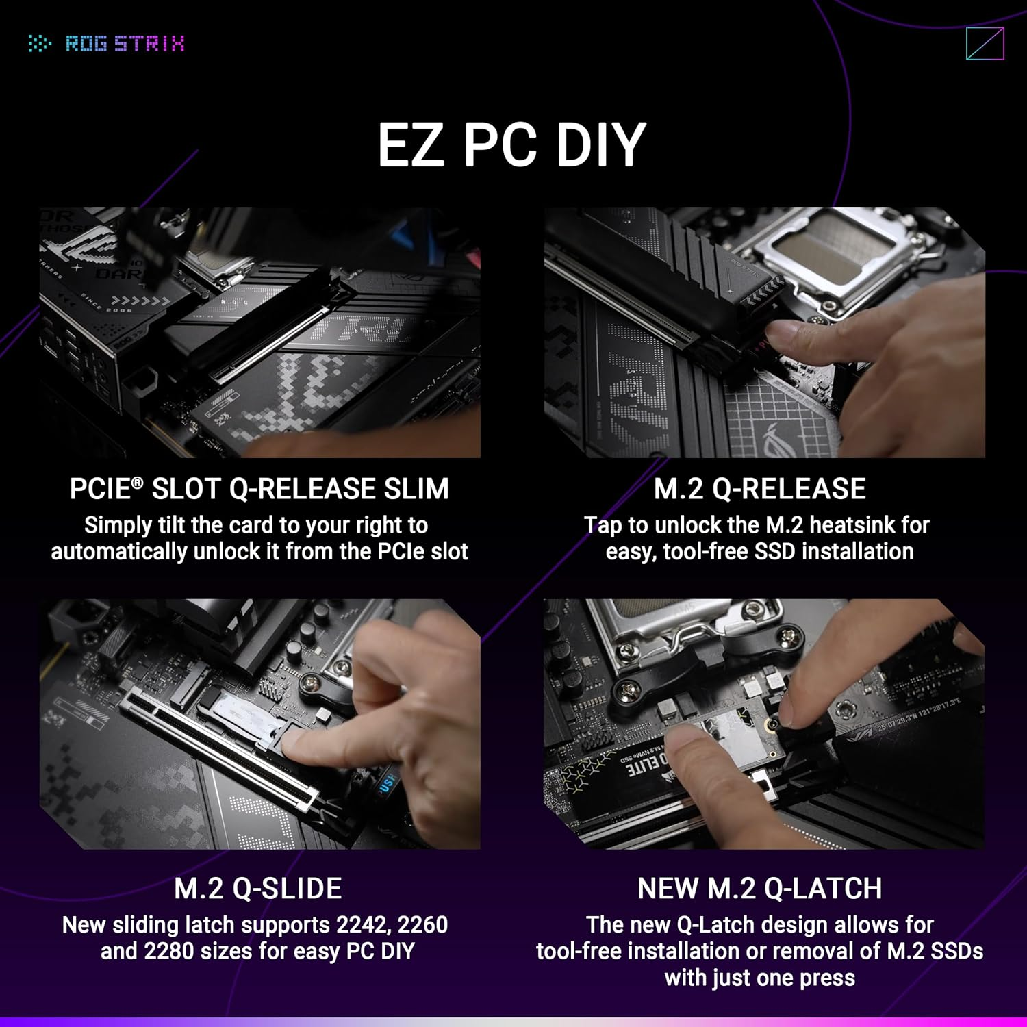 ASUS ROG Strix X870-F Gaming Wifi Motherboard Socket AM5 (AMD, X870, ATX, 16+2+2 Power Stages, Dynamic OC Switcher, Core Flex, DDR5, Wifi 7, M.2, Pcie 5.0)