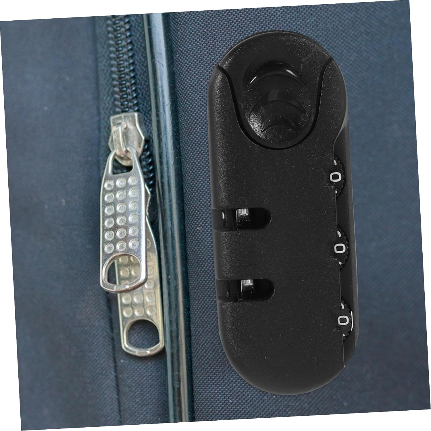 DIKACA 3Pcs Backpack Theft Lock with Combination Password Lock for Luggage Suitcase and Travel Bags and Easy to Use for Business Trips image number 2