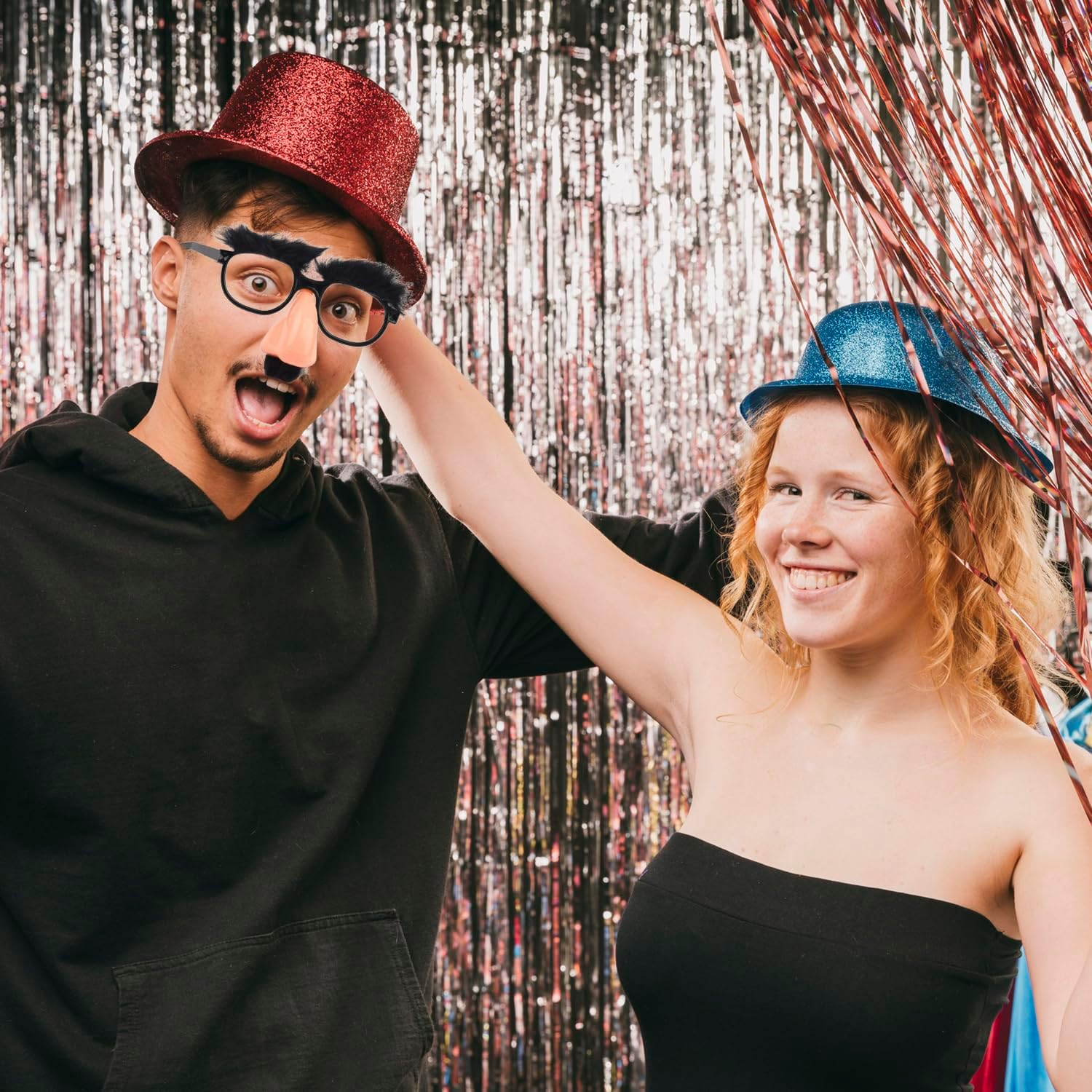 AOVNA Disguise Glasses with Funny Nose Novelty Party Favors Halloween Decorative Glasses Party Glasses with Eyebrows and Mustache image number 1