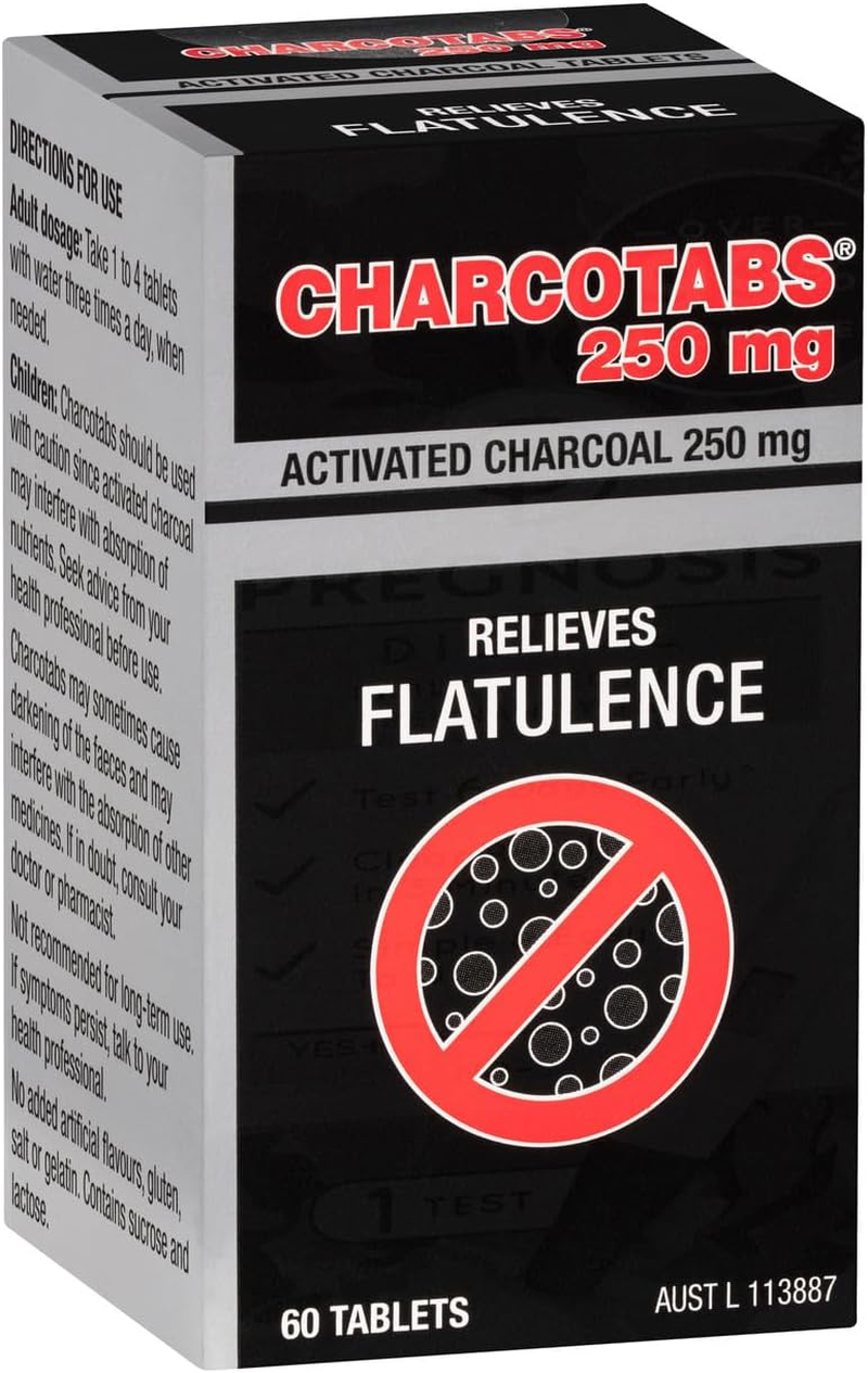 Charcocaps 250Mg Activated Charcoal 60 Tablet image number 4