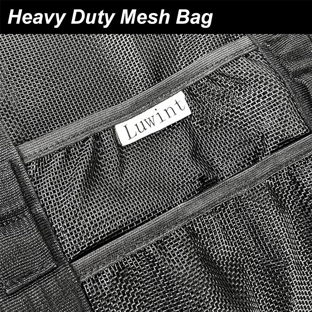 Luwint Mesh Beach Bag Beach Tote Bag Lightweight Waterproof Sandproof Mesh Bag with Multiple Pockets for Beach Swim Pool Water Sport Travel image number 6