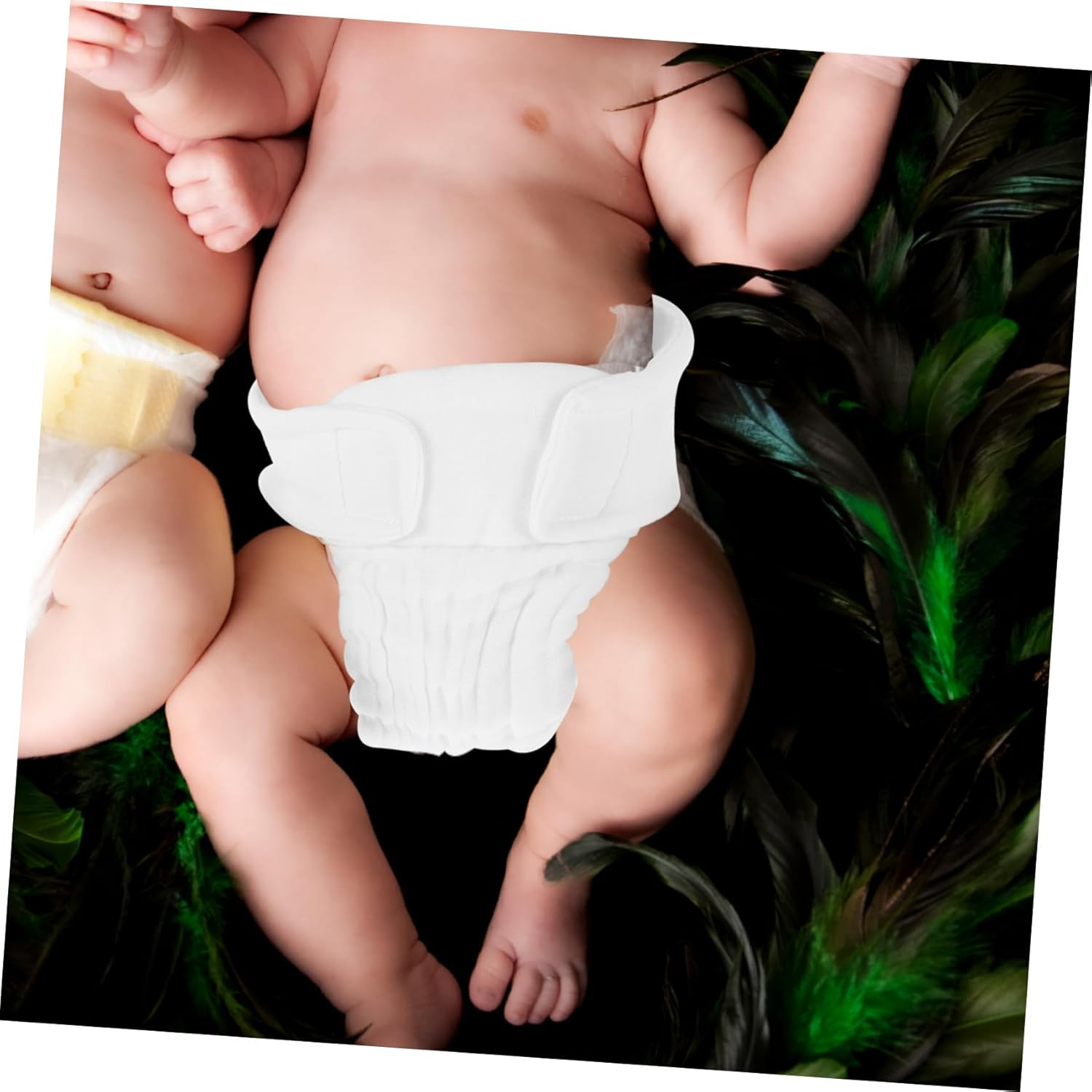 3Pcs Washable Cotton Diapers for Newborns Reusable Cloth Diaper Pants Inserts for Boys and Girls image number 4