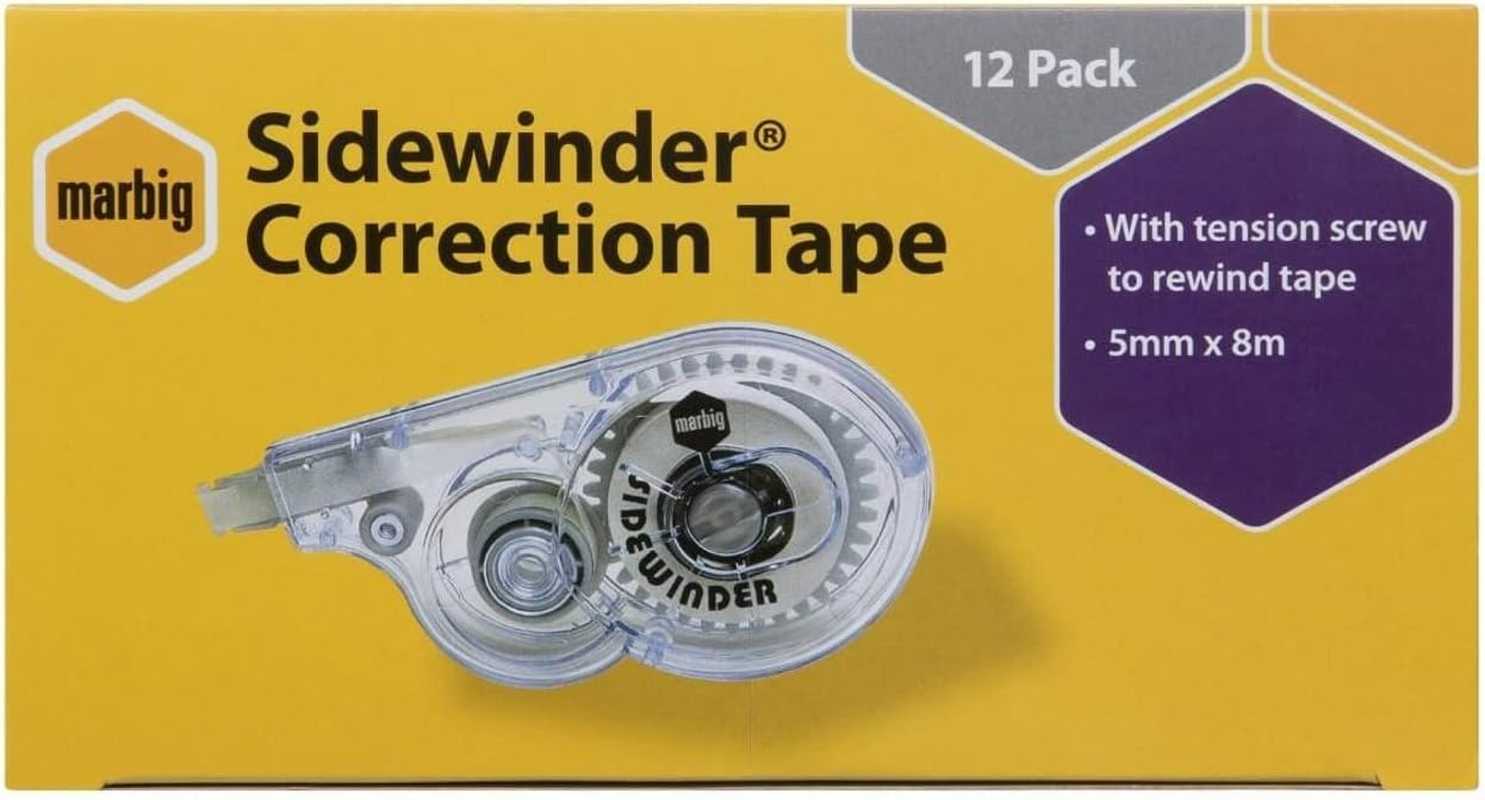 Marbig(R) 975753 Sidewinder Correction Tape Box of 12 image number 3