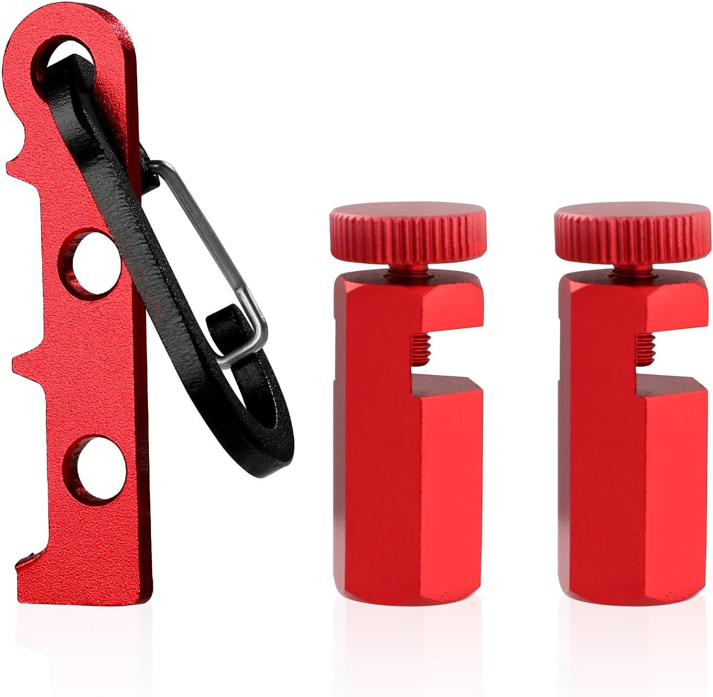 Pack of 2 High Stair Gauges for Carpenter'S Angle with Holder and Carabiner, Carpenter'S Gauge for Quick Angle Stair Teaching Knobs, Carpenter'S Angle Stops for Carpenter'S Square and Circular Saw image number 3