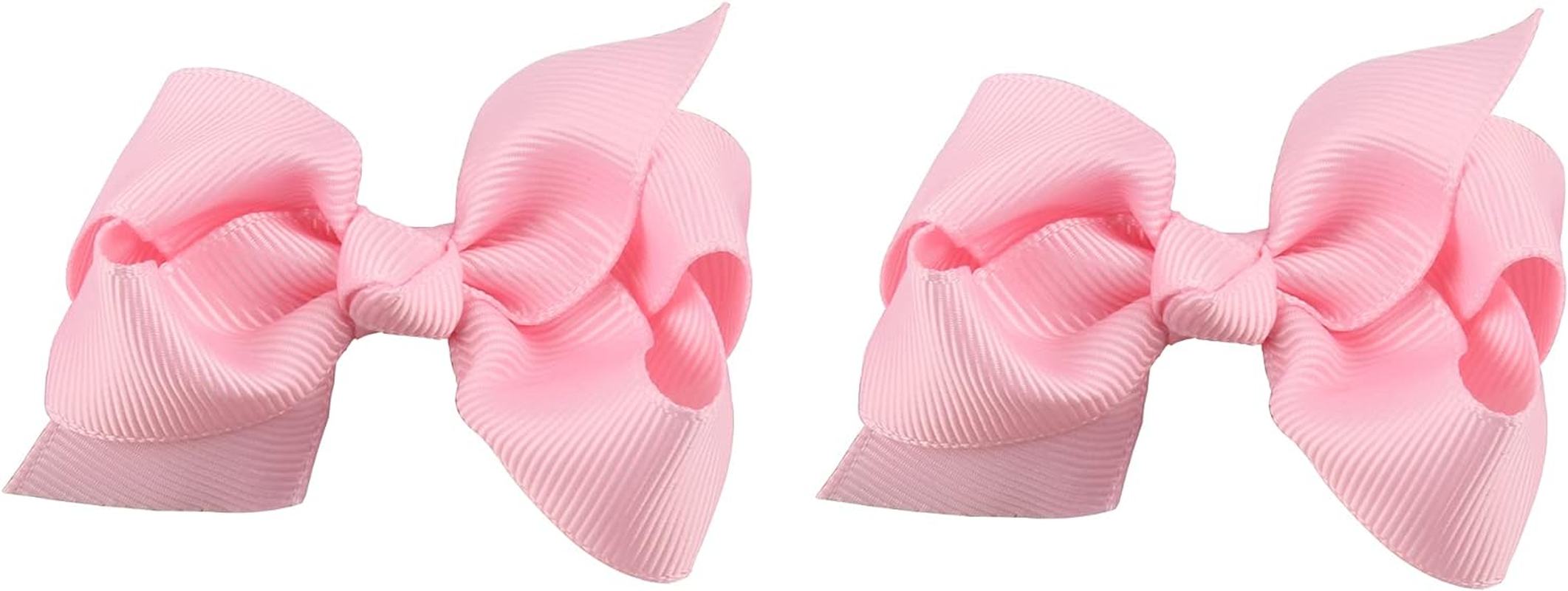 3 Inch Baby Girl Hair Bows Boutique Hair Clip Teens Toddlers Hairpin Headwear - Set of 2 (Blue) - Blue image number 4