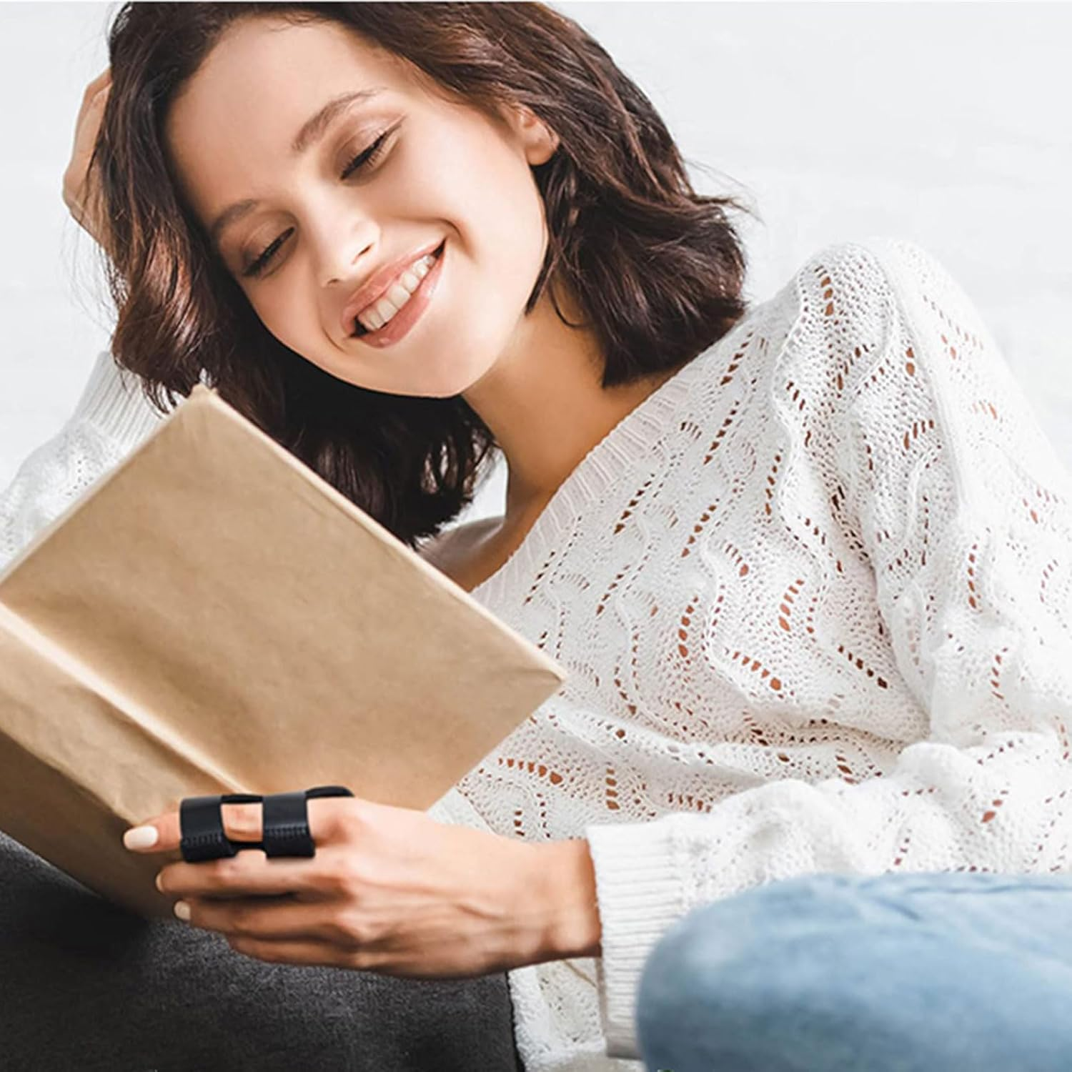 Trigger Finger Splint, 2 Pieces Finger Brace for Arthritis Pain and Support with Aluminum Strip, Finger Splint for Index Middle Ring Finger Support, Adjustable Brace for Arthritis and Joint Pain Relief