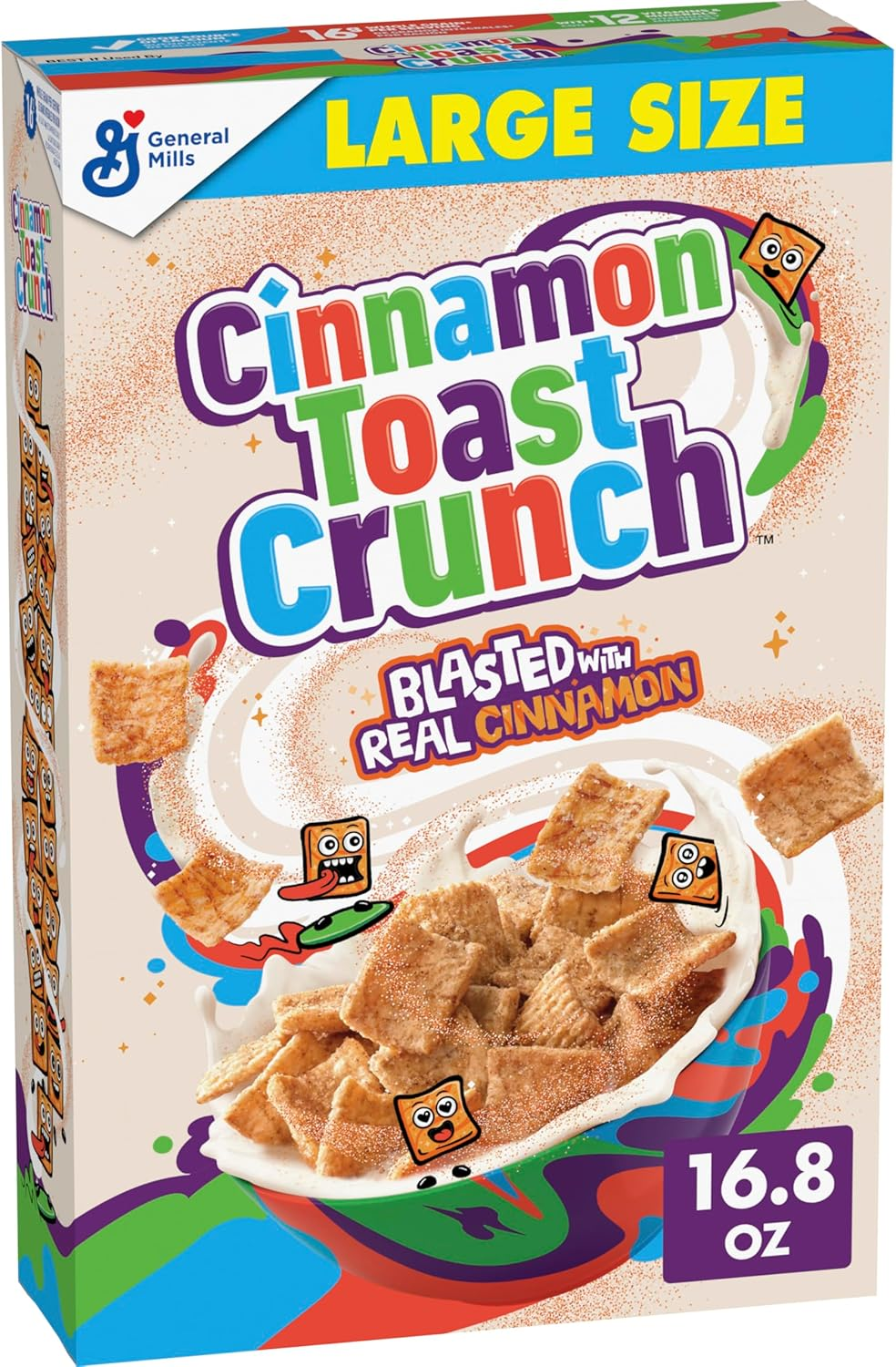 Cinnamon Toast Crunch, Cereal with Whole Grain, 16.8 Oz image number 6