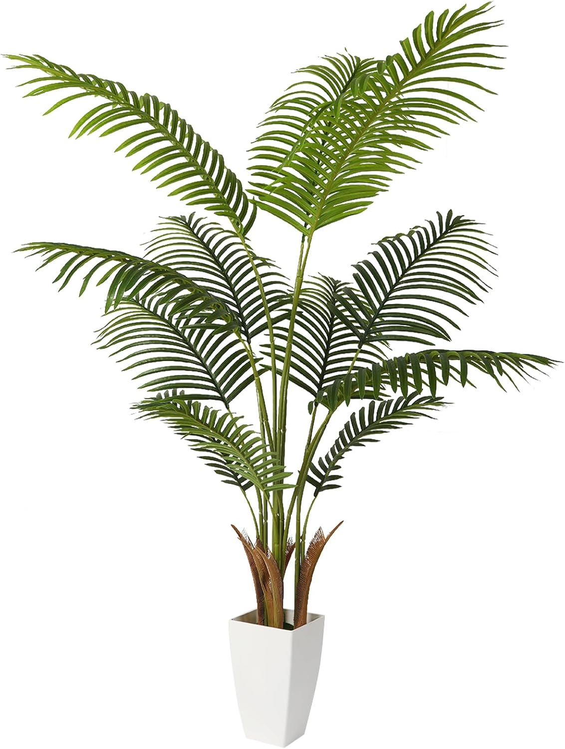 Alupssuc 150Cm Artificial Tree Palm Tree with Pot, Large Artificial Plants Indoors, Real Touch Silk Fake Plants for Home Office Decor image number 5