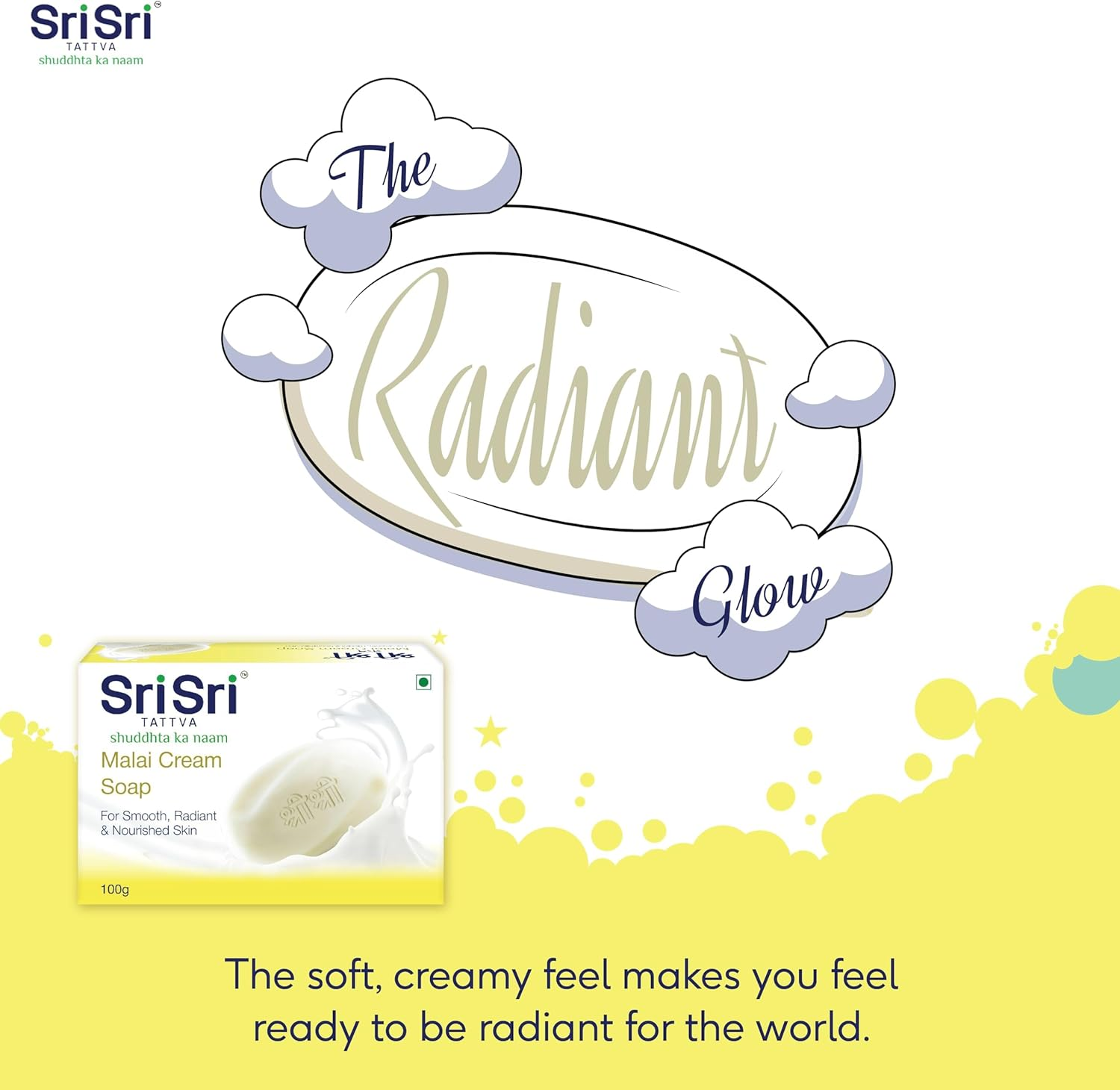 Sri Sri Tattva Almond & Honey Soap, Malai Cream Soap, Sandal Soap,Orange & Tulasi Soap image number 3