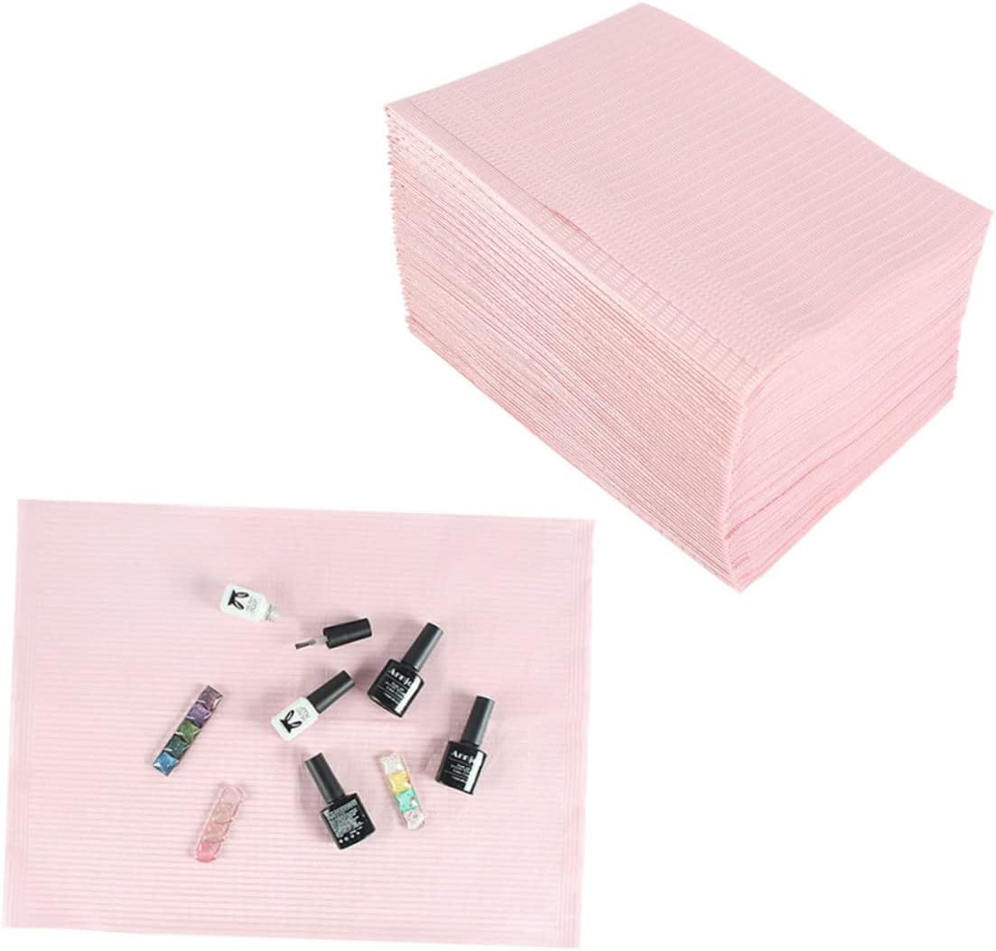 Healeved 125Pcs Reusable Nail Mat Manicure Pads for Nail Care Soft and Comfortable Polish Practice Tablecloths for Home and Salon Use image number 4