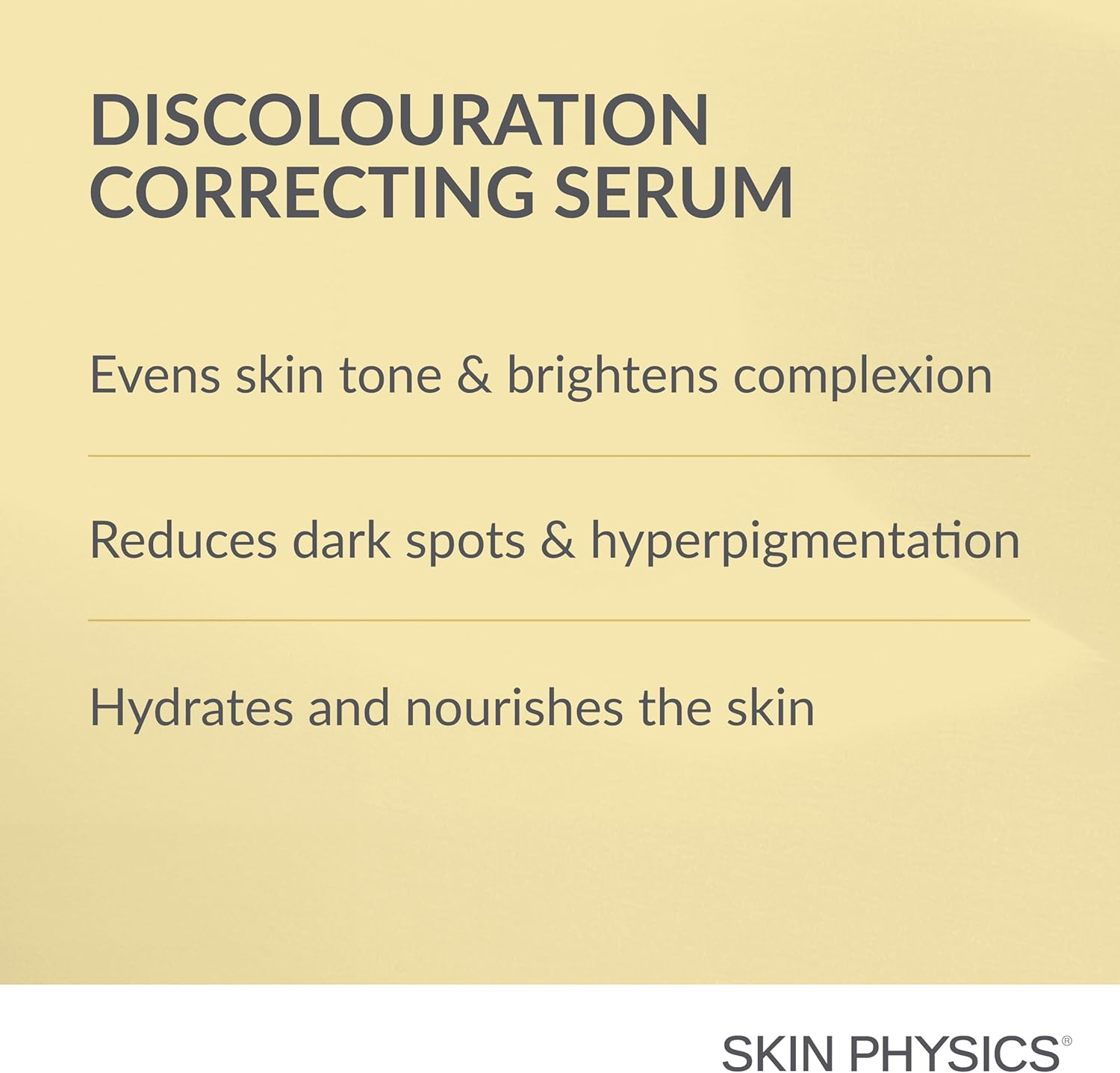 Skin Physics Discolouration Correcting Serum-Alpha-Arbutiu、Tranexamic Acid and Niacinamide Serum to Target Hyperpigmentation,Age Spots & Uneven Skin Tone-25Ml image number 1
