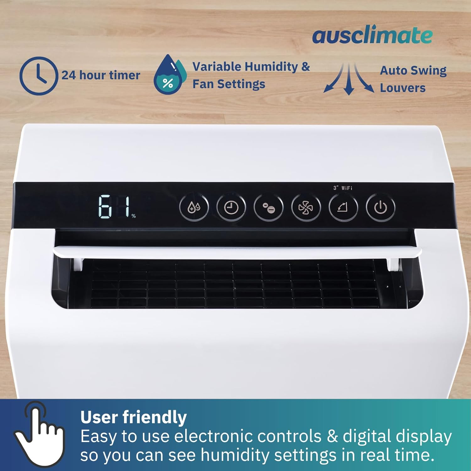 Ausclimate Cool-Seasons Premium 10L Desiccant Dehumidifier image number 5