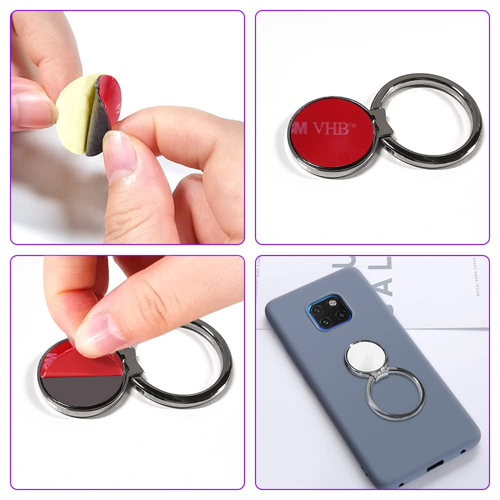 12 Pcs 3M VHB Adhesive Pads,Danzix Double Sided Sticky round and Rectangle Replacement Mounting Tape image number 2