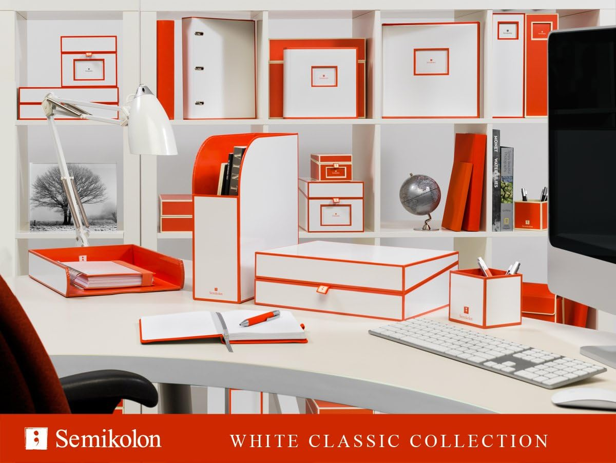 Semikolon CD and Photo Box, White/Orange image number 1