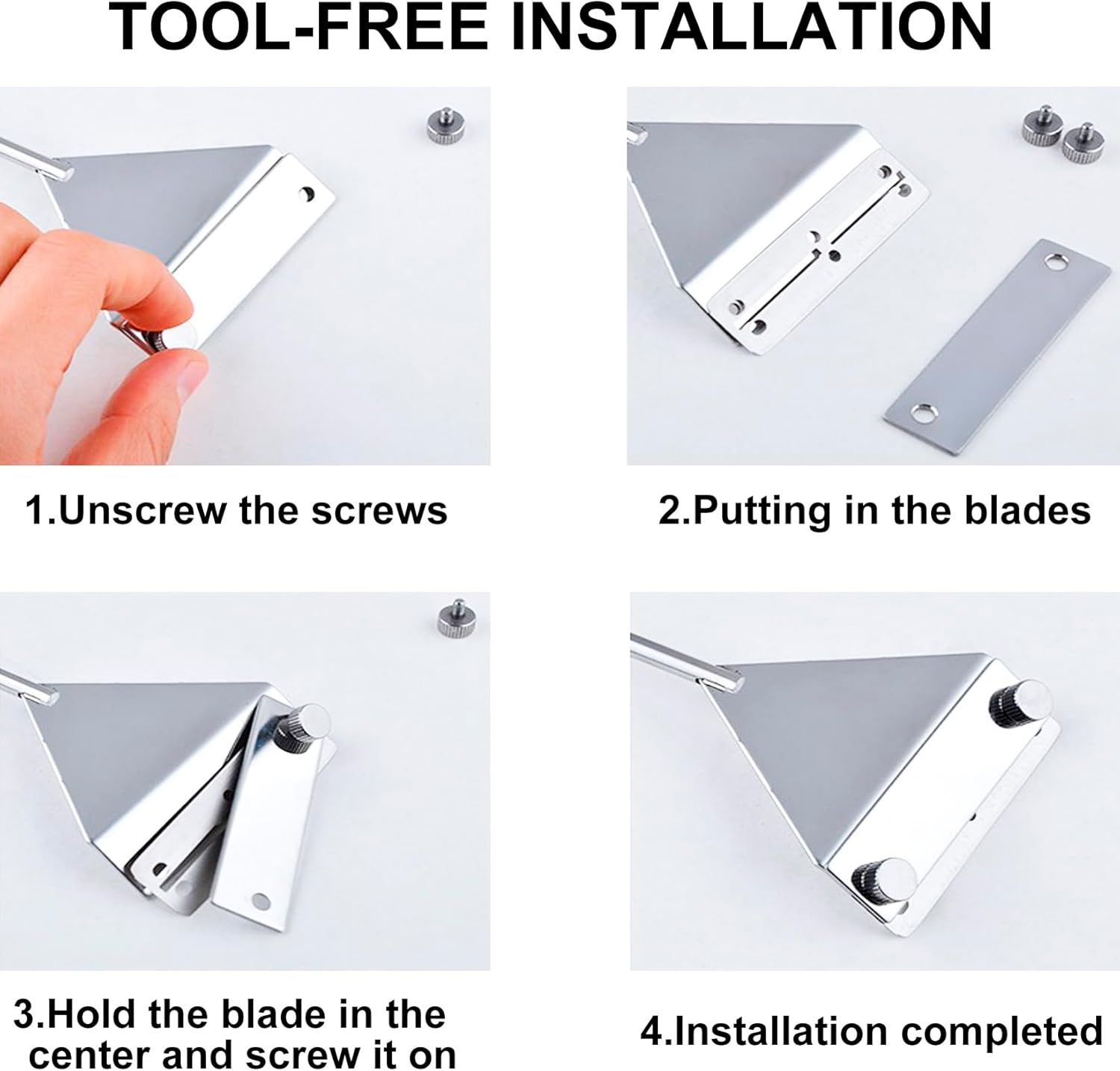 Yukihalu Aquarium Algae Scraper Fish Tank Cleaner, Stainless Steel, Come with 10 Blades, 66Cm Length, Used for Glass Aquarium Fish Tank image number 2