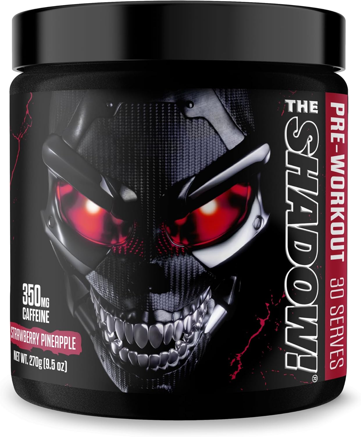 JNX Sports the Shadow! Hard Core Preworkout, a Better Pre Workout Stimulant - Electric Energy, Hypnotic Mental Focus, Superhuman Strength, 350Mg of Caffeine (Watermelon)