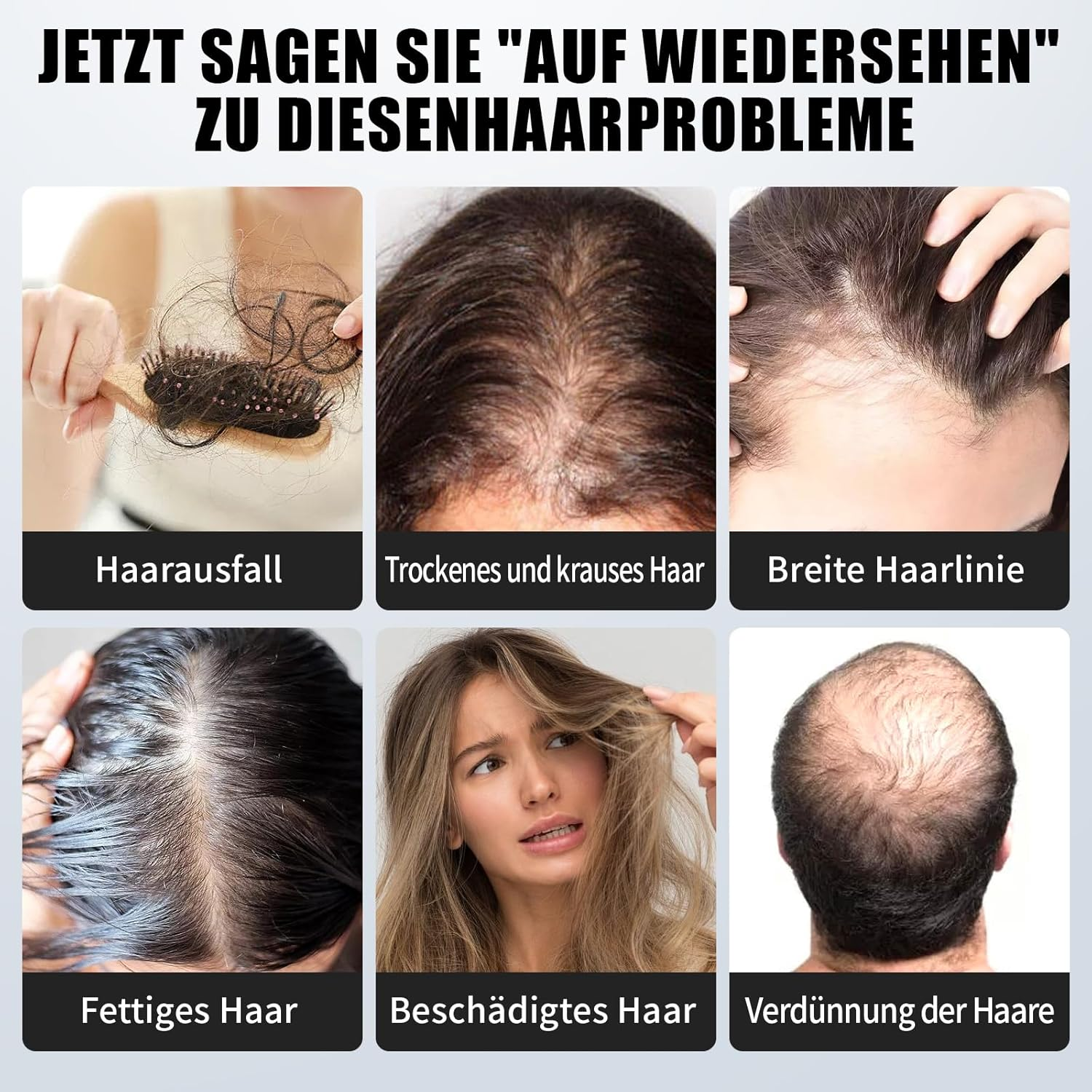 Hair Growth Laser Comb, Medical Grade Laser, FDA Approved Hair Loss Treatment for Men and Women with Thinning Hair, Rechargeable Hair Growth Product (Black) image number 1