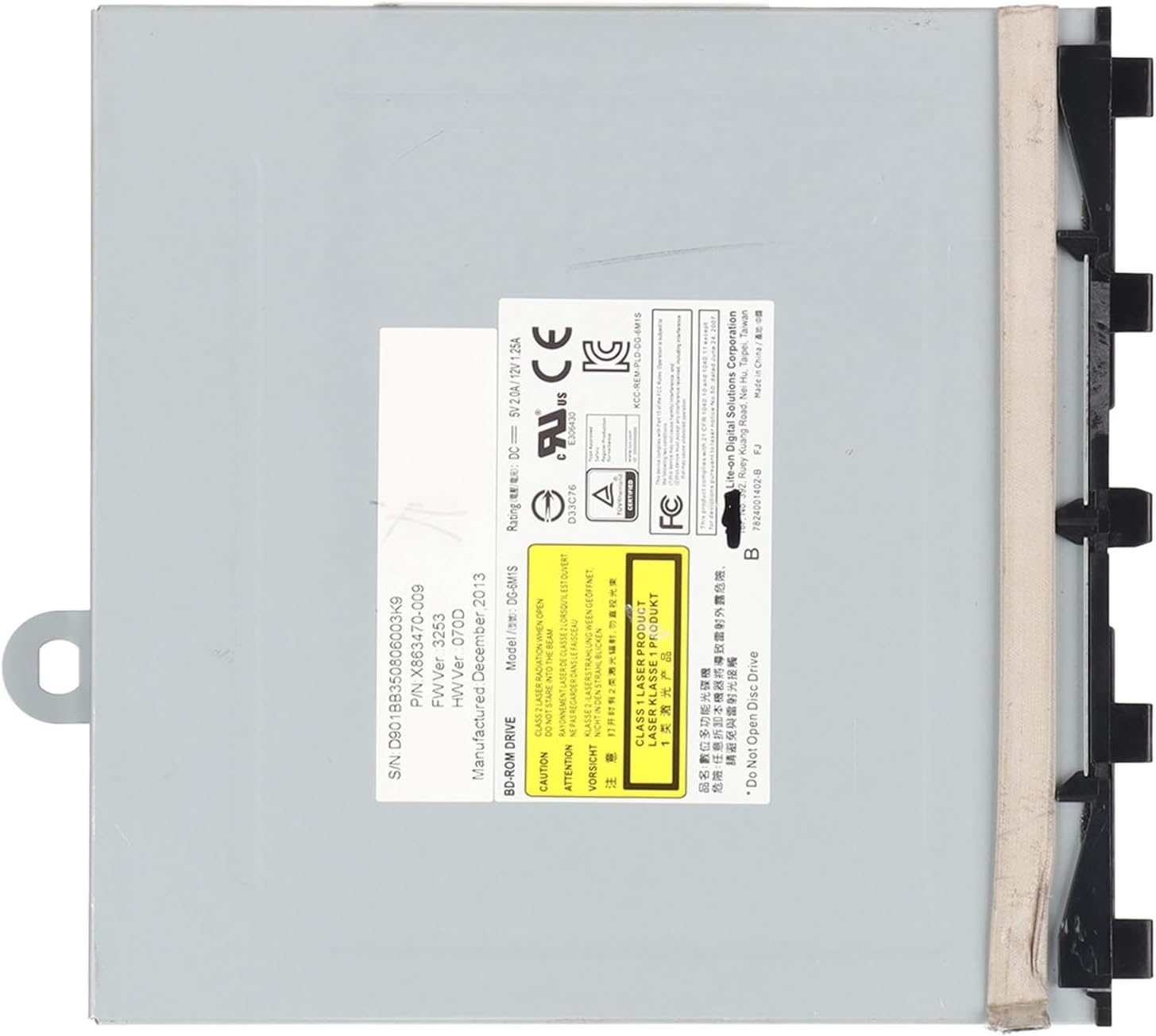 Internal Disc Drive Replacement for One Model No. DG-6M1S-01B, Game Console Bluray Disc DVD Drive Replacement Parts