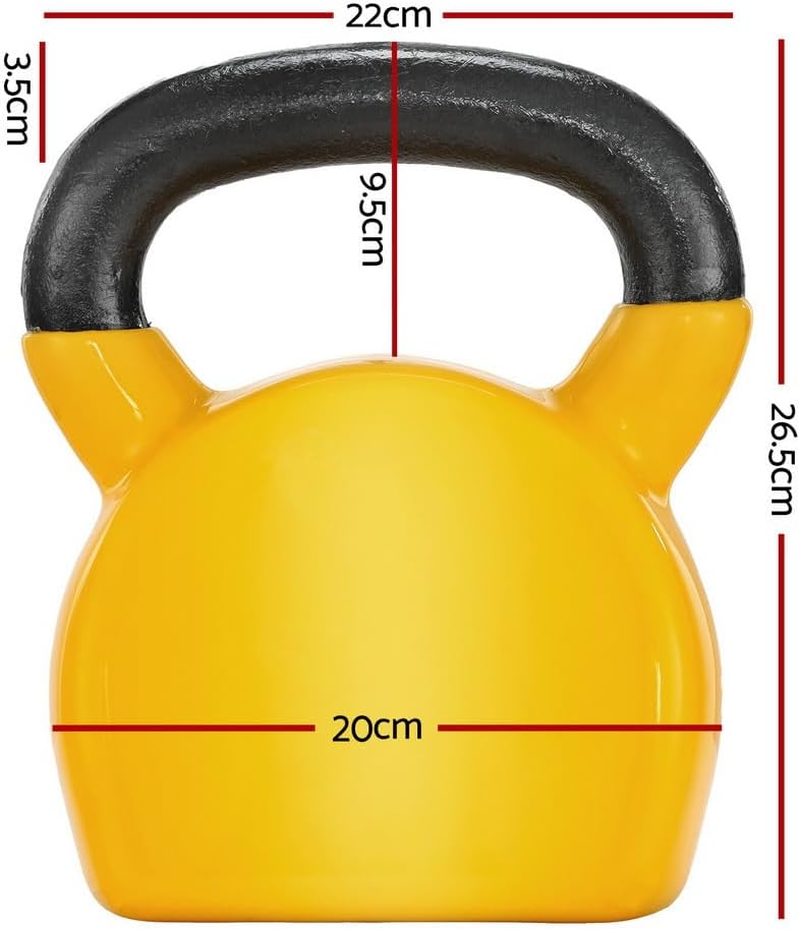 20Kg Kettlebell Set Weightlifting Bench Dumbbells Kettle Bell Gym Home Fitness image number 5