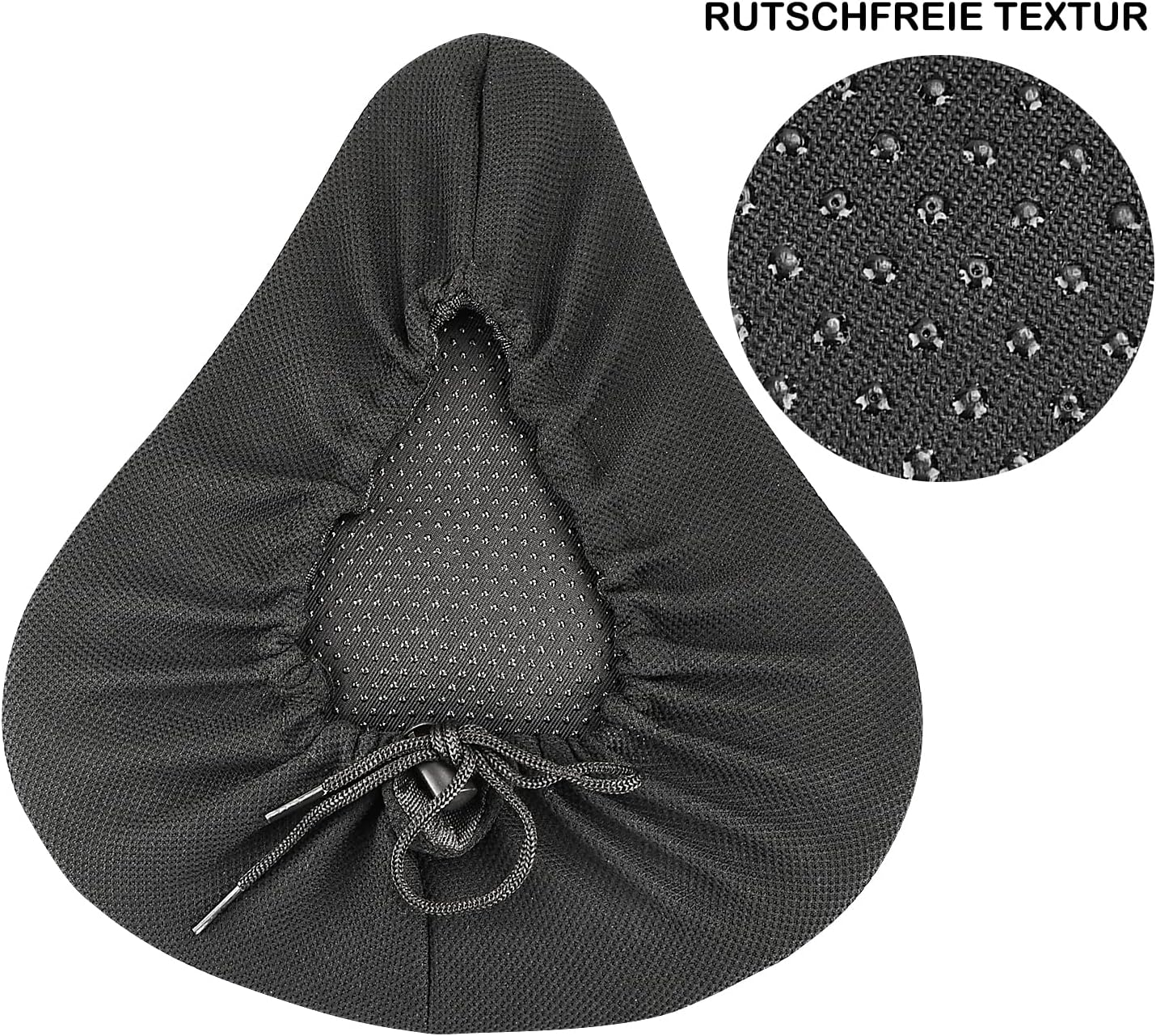 FUCNEN Exercise Bike Seat Cushion 27 X 25Cm Bike Seat Cover Padded Spinning Gel Seat Cover for Wide Bike Bicycle Saddle Soft Comfortable for Women Spin Bike Seat for Indoor Cycling image number 5