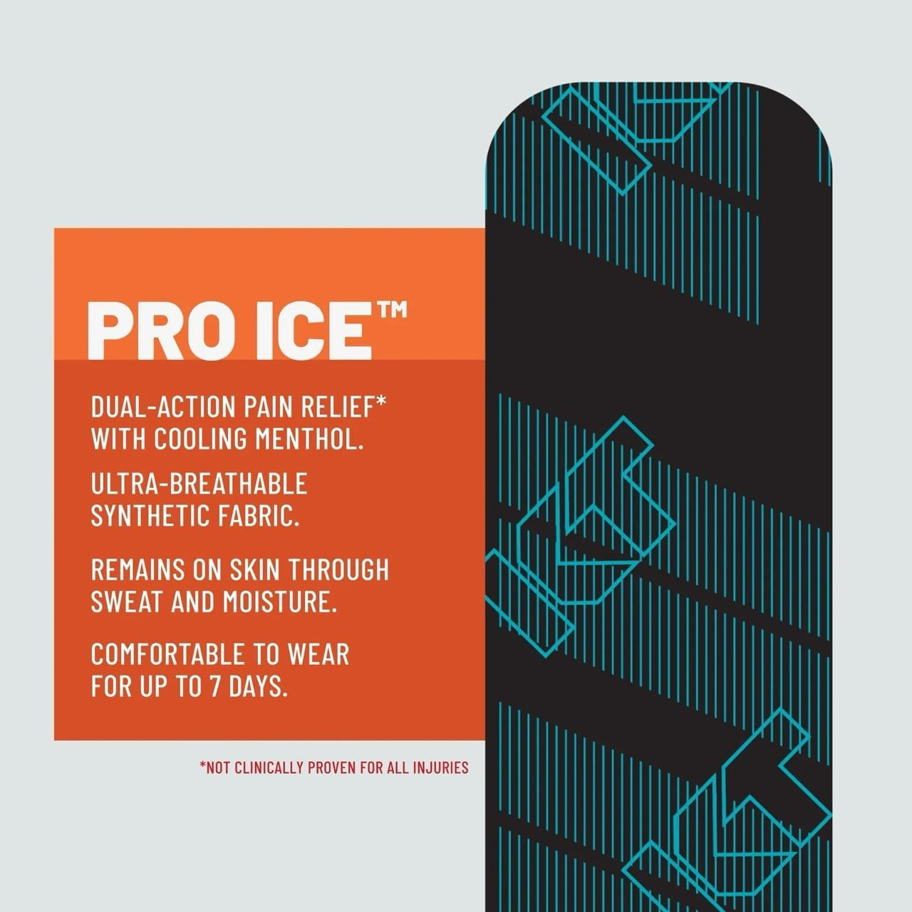 KT Tape Pro ICE 10" Strips - Black image number 5