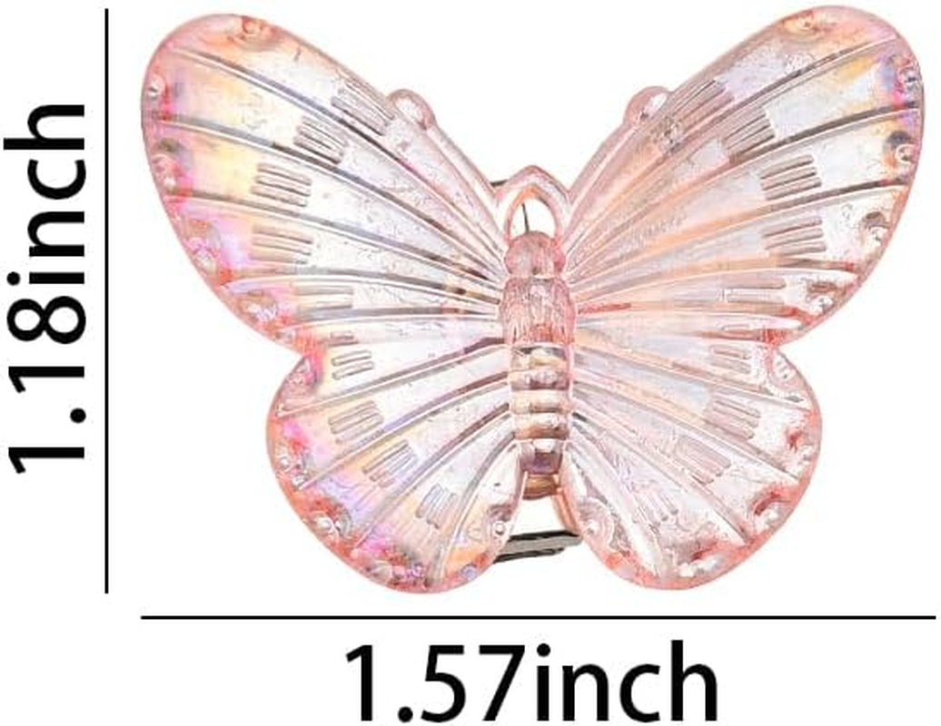 Small Hair Clips for Braids Butterfly Hair Accessories for Women Girls Mini Christmas Hair Clips Decorative Hair Barrettes Butterflies Braiding Hair Clip for Thick Thin Hair Accessory Party Favor image number 4
