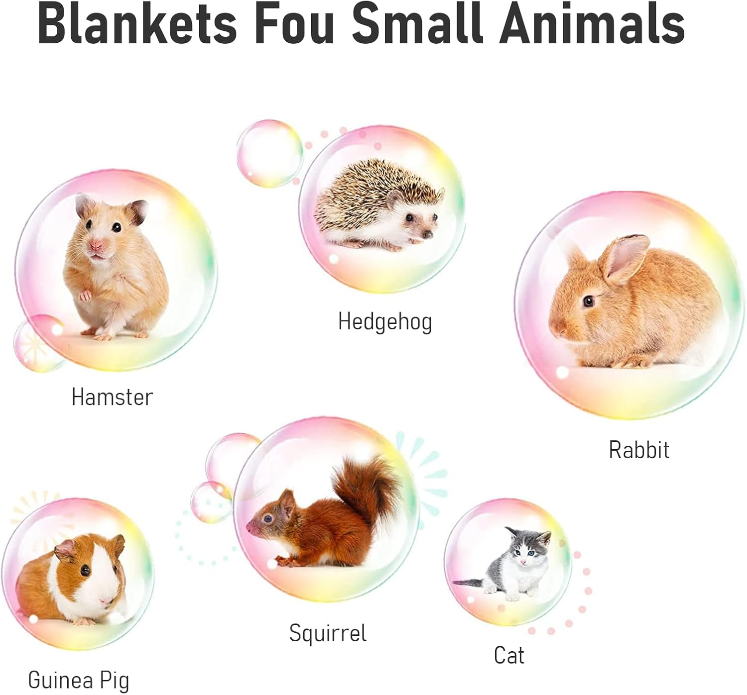 Pack of 16 Dog Blankets for Small Pets, Fluffy Fleece Blanket with Paw Pattern, Soft Flannel Blanket for Dog, Cat, Guinea Pig, Rabbit, Hamster - Sleeping Blanket, Cuddly Blanket 60 X 40 Cm, Bu
