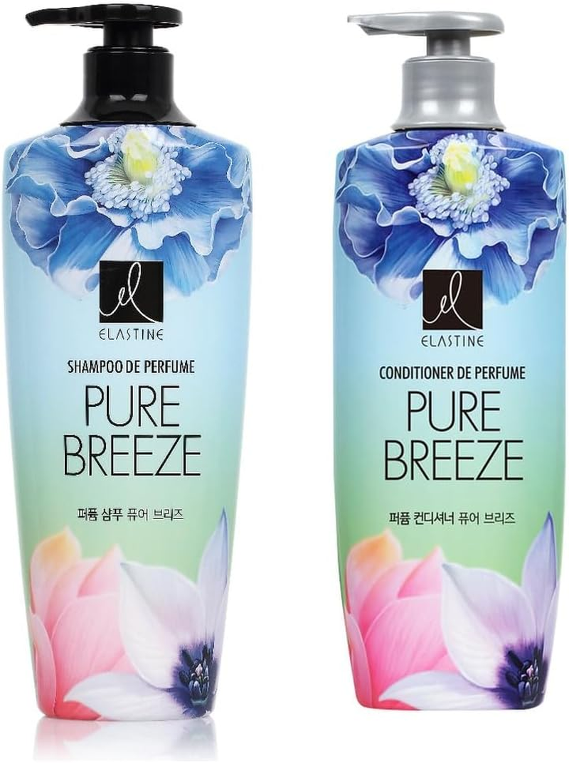 Perfumed Pure Breeze Hair Shampoo+Conditioner Set 600Mlx2 image number 5