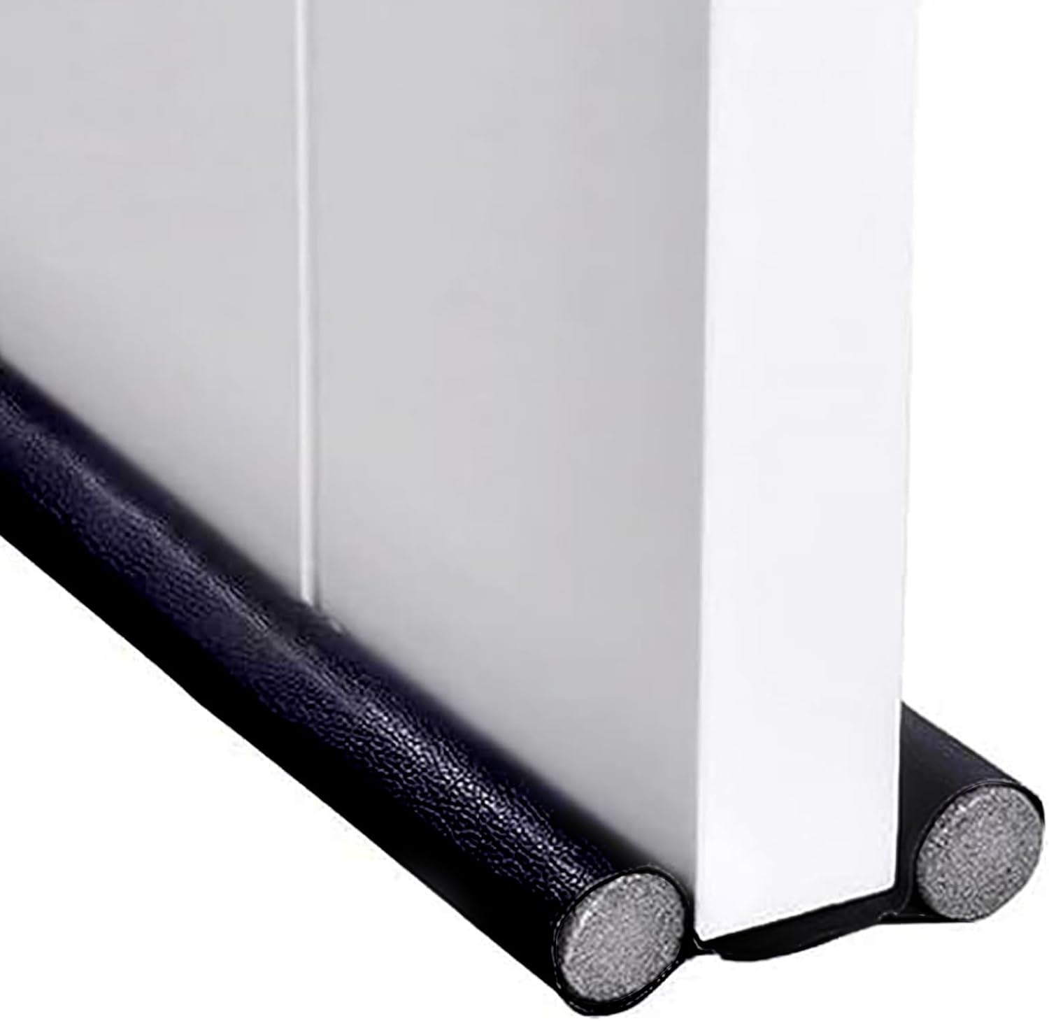 Door Seal & Draft Stopper - 37 Inch under Door Gap Blocker for Thermal Insulation, Noise Reducing, Particle Protection- Black