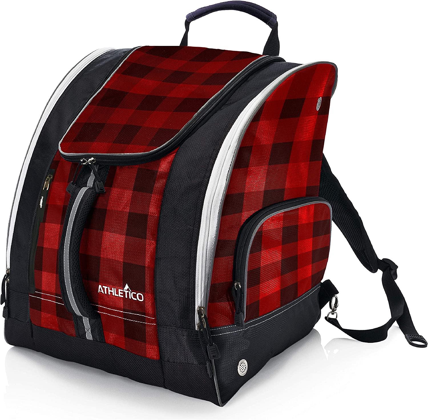 Athletico Ski Boot Bag - Skiing and Snowboarding Travel Luggage - Stores Gear Including Jacket, Helmet, Goggles, Gloves & Accessories - Venting and Grommets for Snow Drainage