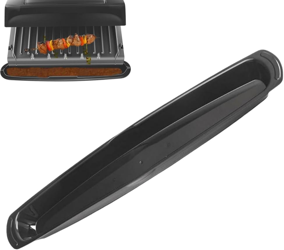 14.5" Grill Oil Grease Catcher Drip Tray Pan Replacment Part for G-Eorge Foreman 14.5", Suitable for Most Indoor Grills, Withstand Heat of the Grease Oil & Fat - Easy to Clean by Hand or Dishwasher image number 1