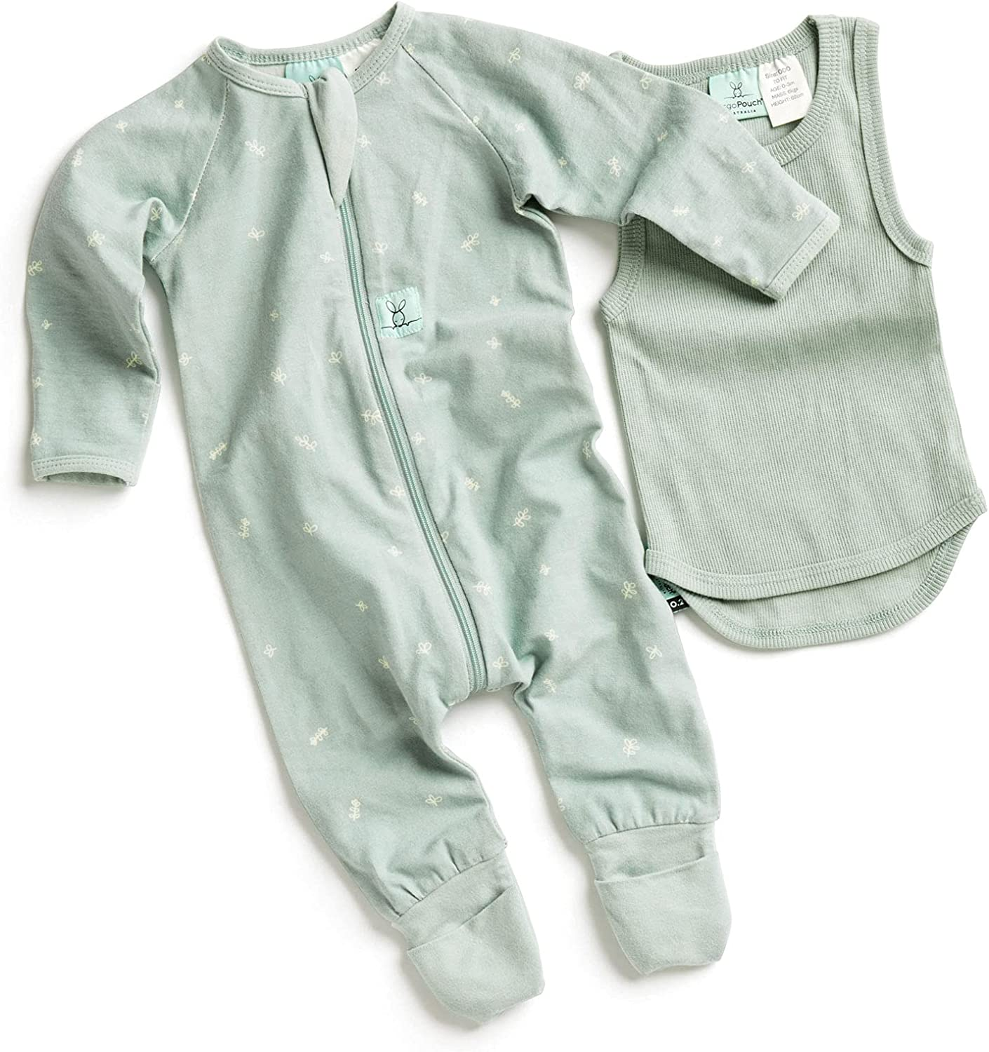 Ergopouch Baby Essentials Gift Pack, Sage, Newborn, 2 Count image number 6
