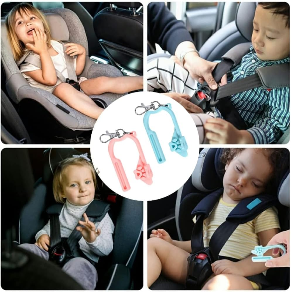 DACUAN 2Pcs Car Seat Openers, Car Seat Buckle Tool with Keychain, Car Seat Key Car Seat Button Opener Car Seat Buckle Opener for All Car Seats