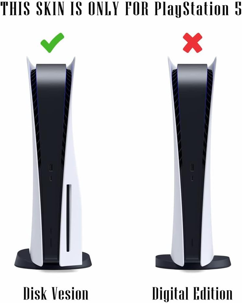 PS5 Console Skin and Controller Skin Set | Ganyu & Keqing Genshin Impact | Matte Finish Vinyl Wrap Sticker Full Decal Skins | Compatible with Sony Playstation 5 Disc Version image number 3