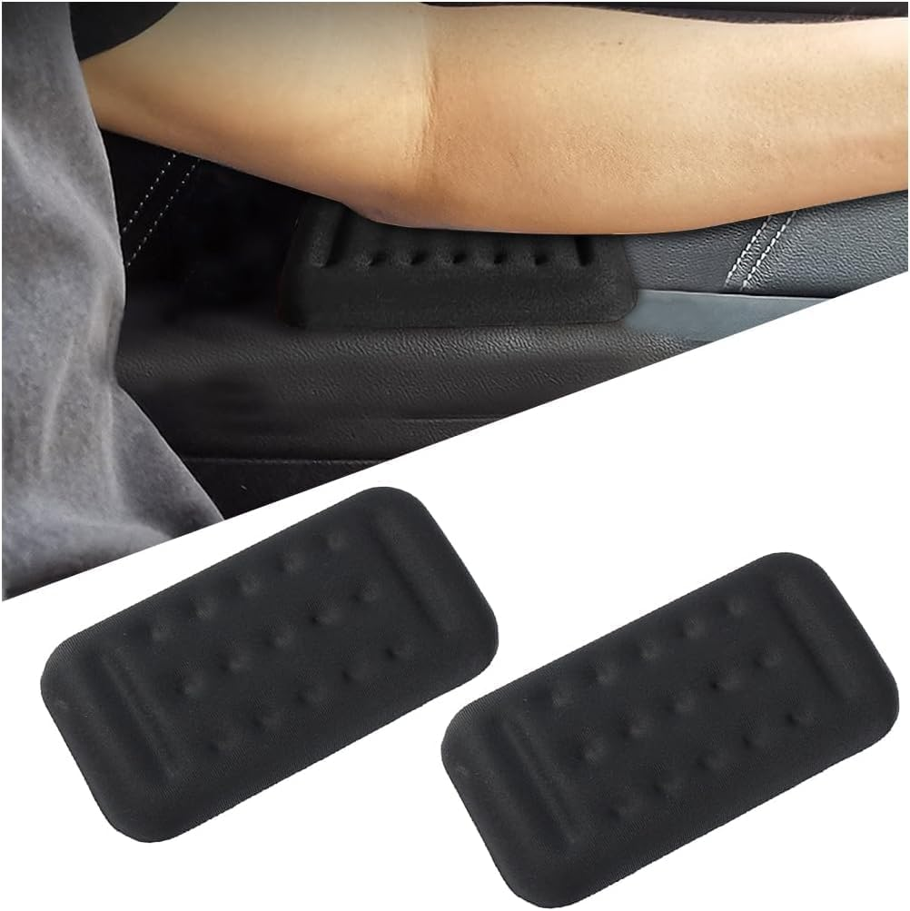 Automotive Armrest Cushion Relieves Elbow Fatigue, 2Pcs Car Armrest Pads Arm Rest Elbow Pads,Memory Foam Vehicle Center Console Elbow Cushion,Arm Rest Elbow Pads for Car image number 1