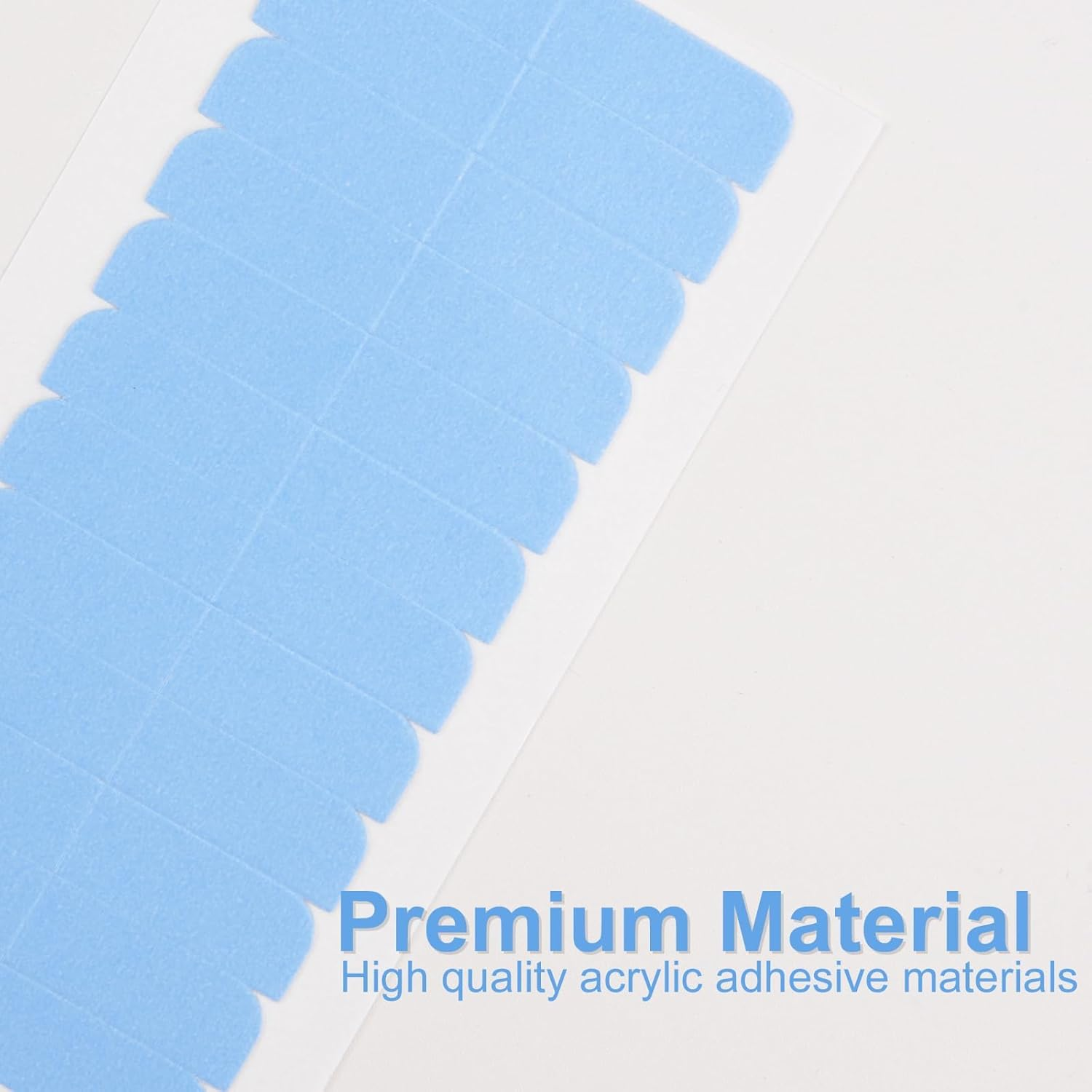 180 Pcs Hair Extension Tape Taps, Double Sided Adhesive Hair Extension Tape Replacement, Professional Strong No-Residue Bonding Tapes (Blue) image number 4