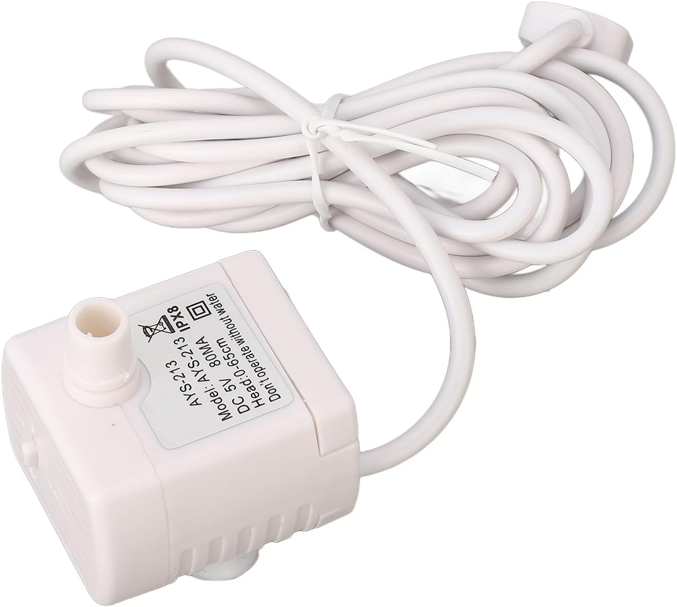 BAOFUYA Quiet Pet Drinking Fountain Pump, Quiet Prevents Dry Burning, USB Powered Brushless DC Motor, Ultra-Quiet Mini Cat Water Pump for Pet Drinking Fountain image number 4