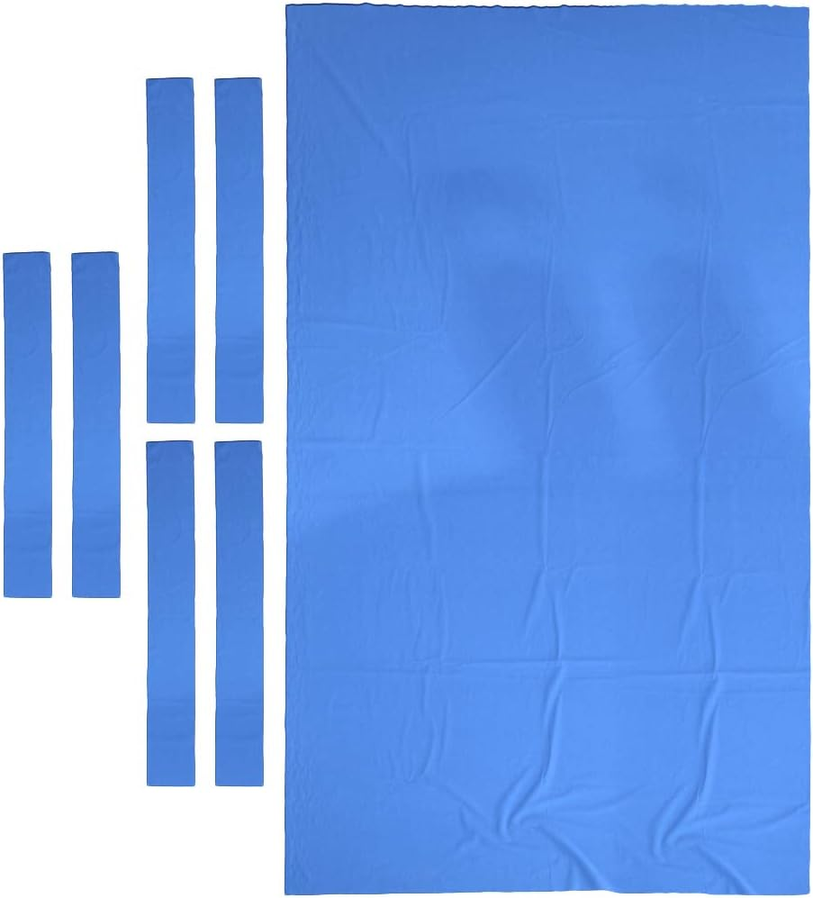 Professional 7Ft 8Ft Pool Table Felt + 6 Felt Strips, Billiard Snooker Cloth Felt for 7 or 8 Foot Table, Study 0.9Mm Thickness - 3 Colors Available