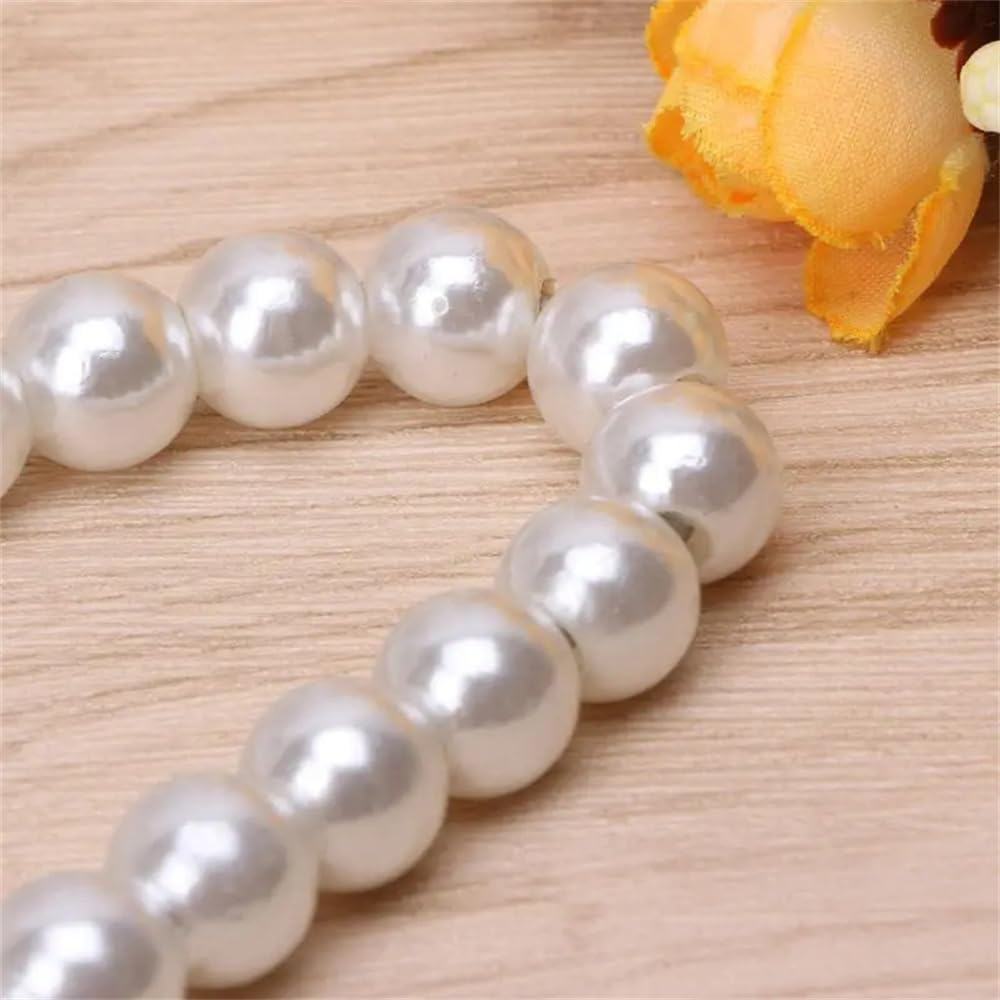 3 Pack Small Pearl Beads Metal Elegant Clothes Hangers for Kids Children Pet Dog (White) image number 2