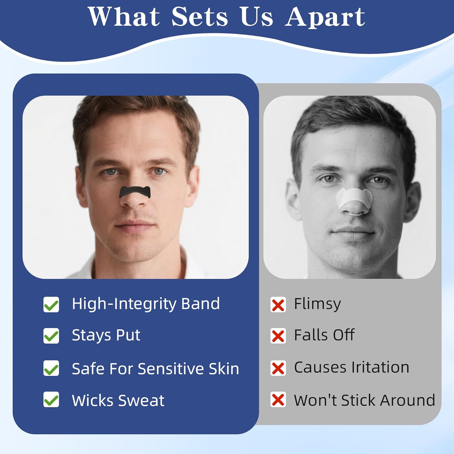 Globalshop Magnetic Breathing Nasal Strip (30 Pairs) - Skin Safe,Reduce Snoring,Improve Sleep Quality,Anti-Snoring Equipment for Home, Travel, Helps Long-Lasting Stop Snoring image number 2