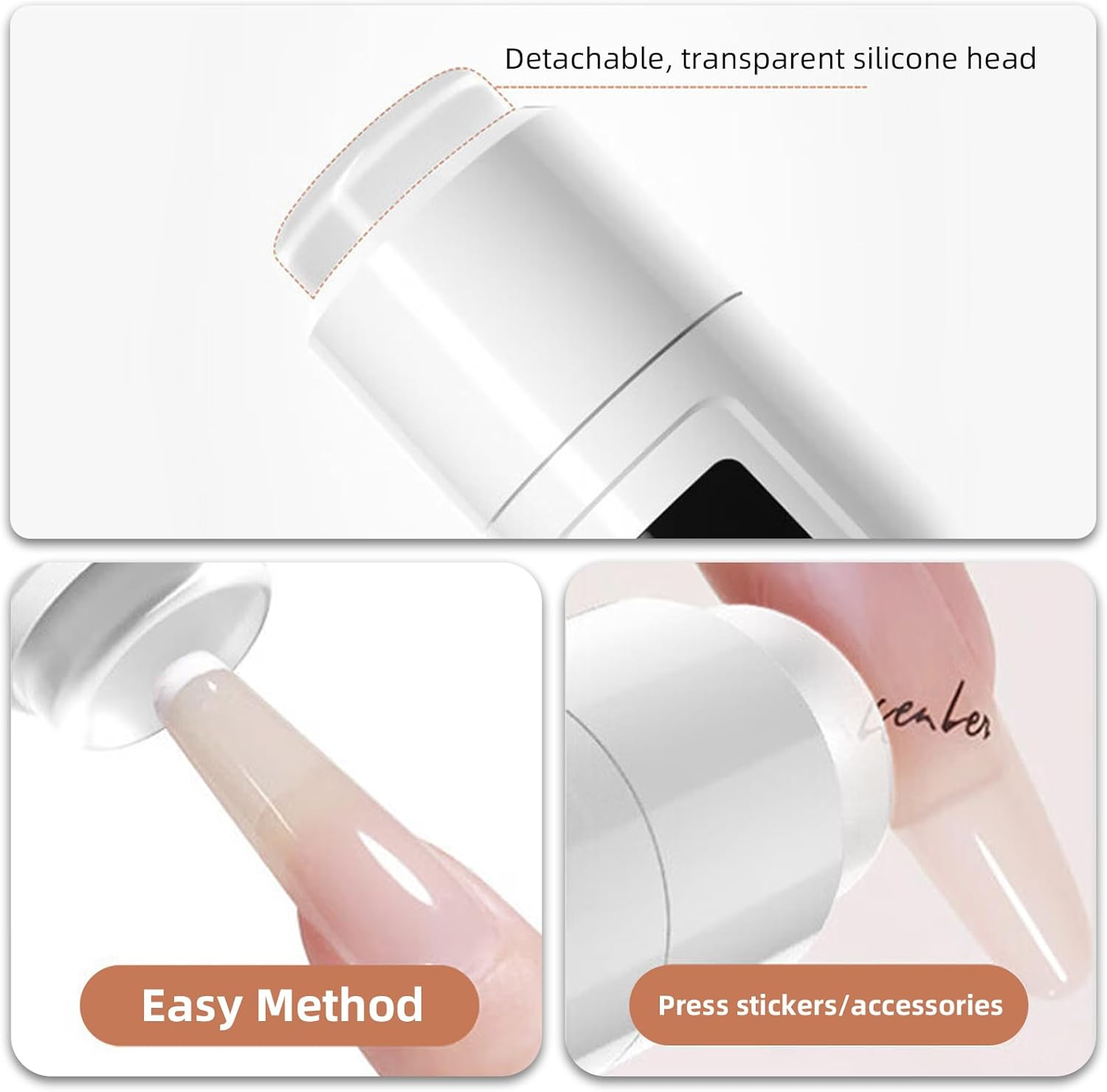 Ydseozoa Mini UV Lamp for Nails, Rechargeable Mini UV Lamp for Nails, 45S/60S Time Modes, Nail Dryer with LED Screen and Gel Nail Lamp, Suitable for Beginners in DIY Salon image number 4