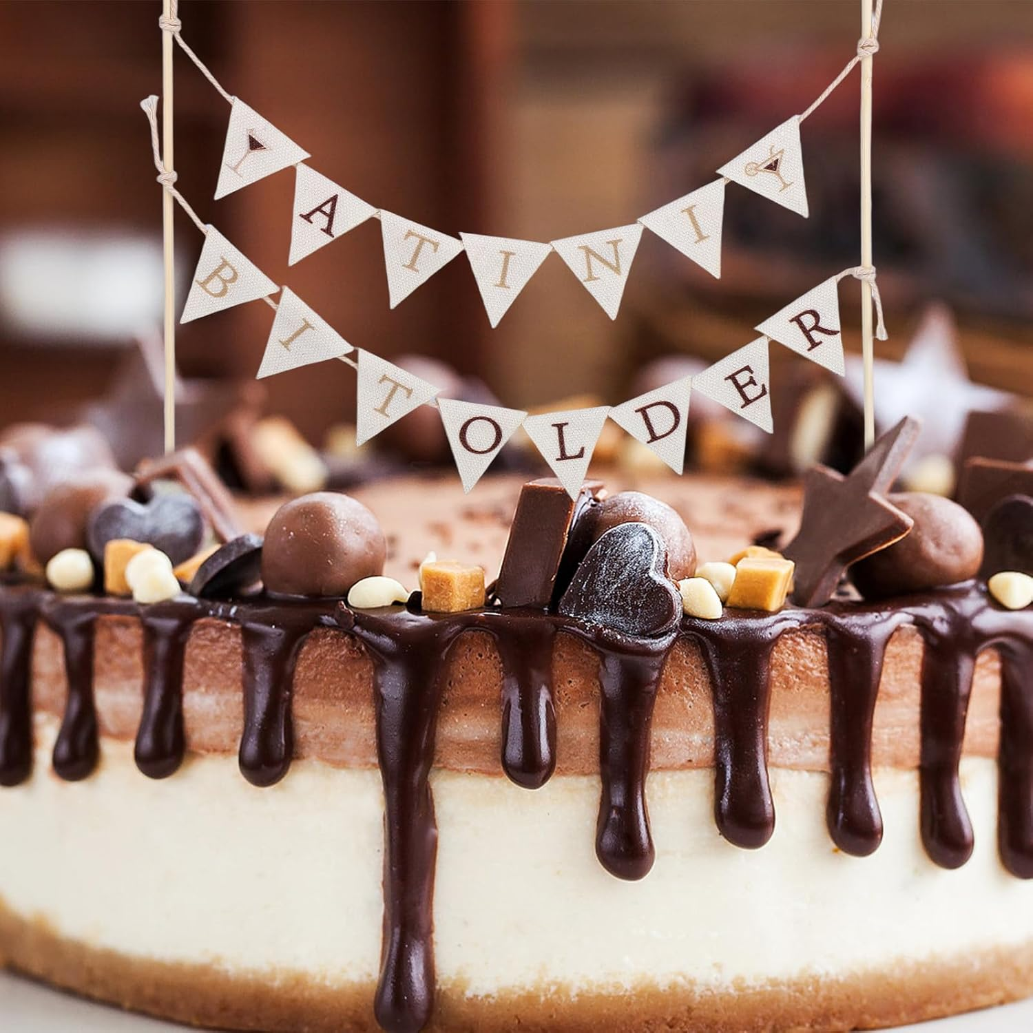 Lasuroa a Tiny Bit Older Cake Topper, Espresso Martini Cake Decorations for Birthday Bachelorette Bridal Shower & Tiny Bar Themed Party Supplies image number 1