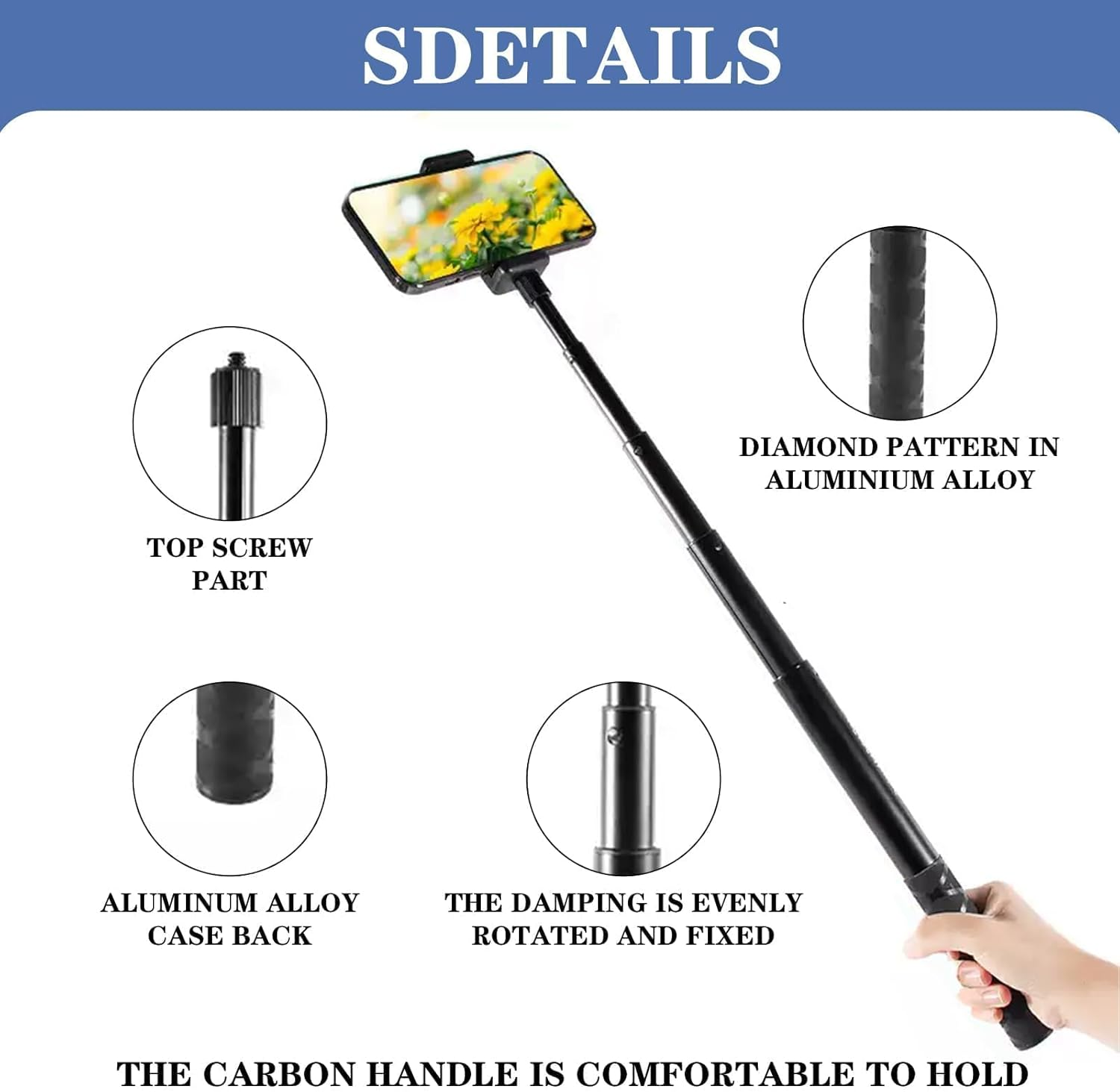 120Cm Invisible Selfie Stick Monopod for Insta360 ONE R/ X2/EVO and Gopro Action Cameras, Create Dynamic Shots with Bullet Time Effect, Universal Invisible Monopod Stick