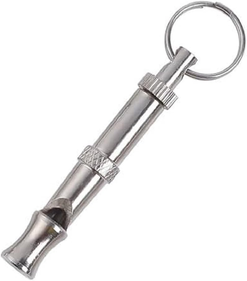 Ultrasonic Dog Training Whistle: Silent Dog Whistle to Stop Barking Neighbor'S Dog and Recall Pets, Aggressive Dog Deterrent (Silvery, One Size) image number 2